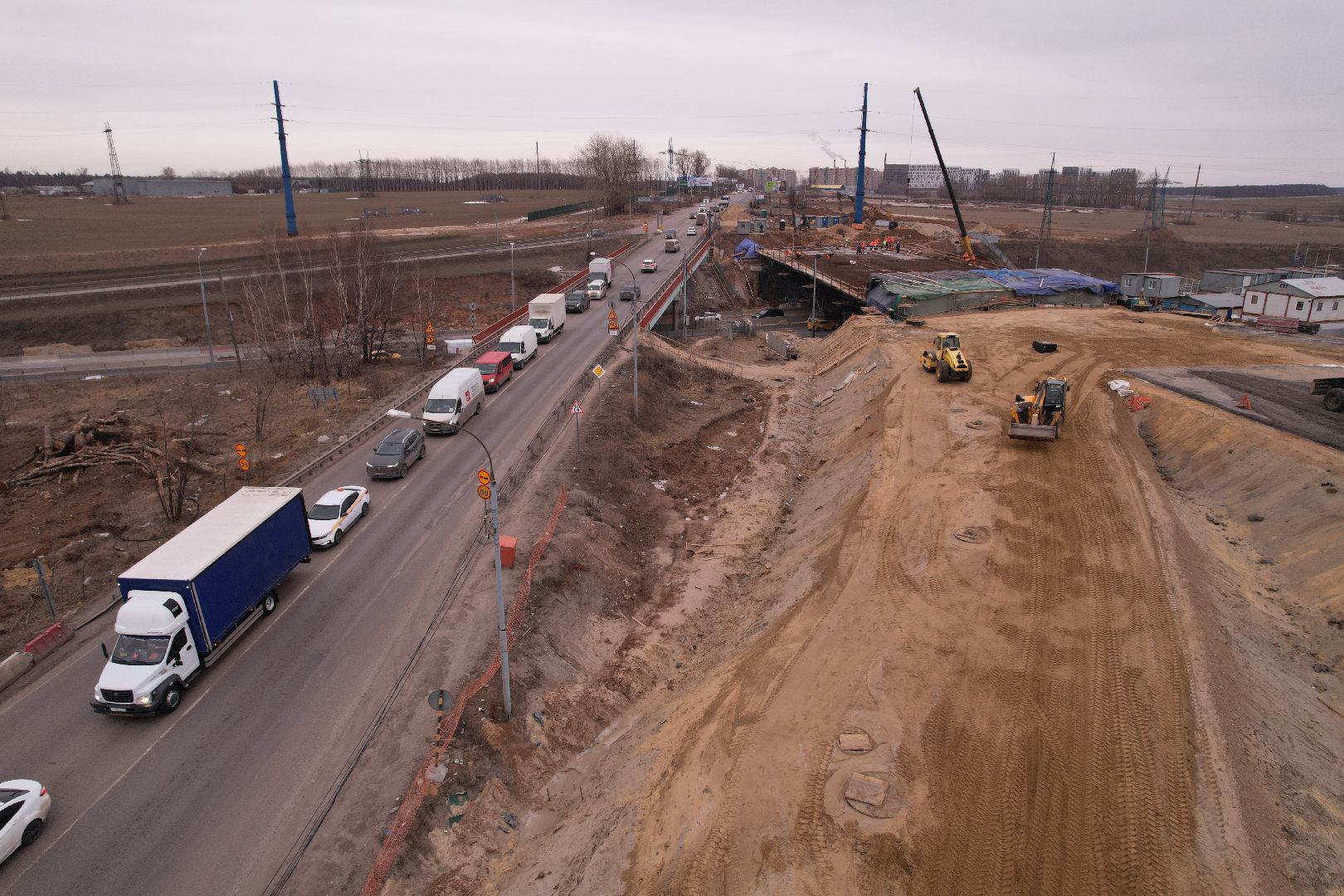 видео с коптера, дороги, ленинский го, путепровод, каширское шоссе,
