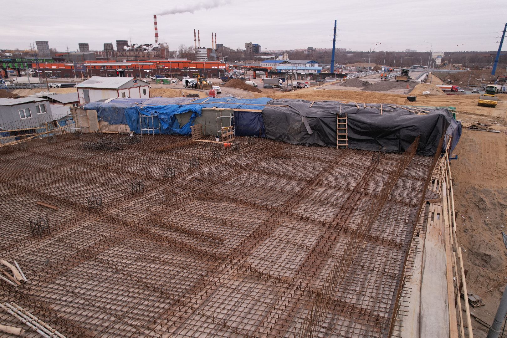 видео с коптера, дороги, ленинский го, путепровод, каширское шоссе,