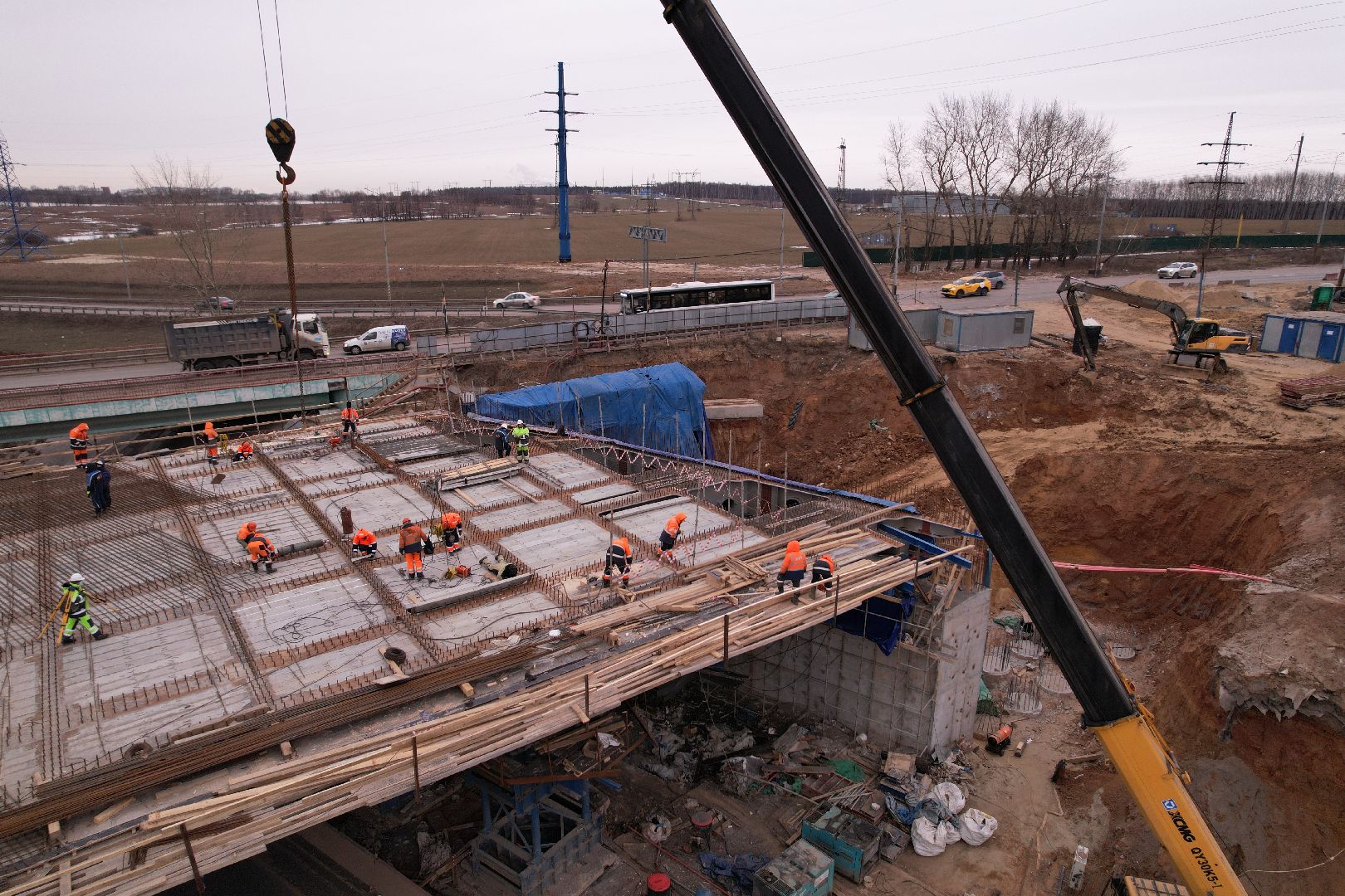 видео с коптера, дороги, ленинский го, путепровод, каширское шоссе,