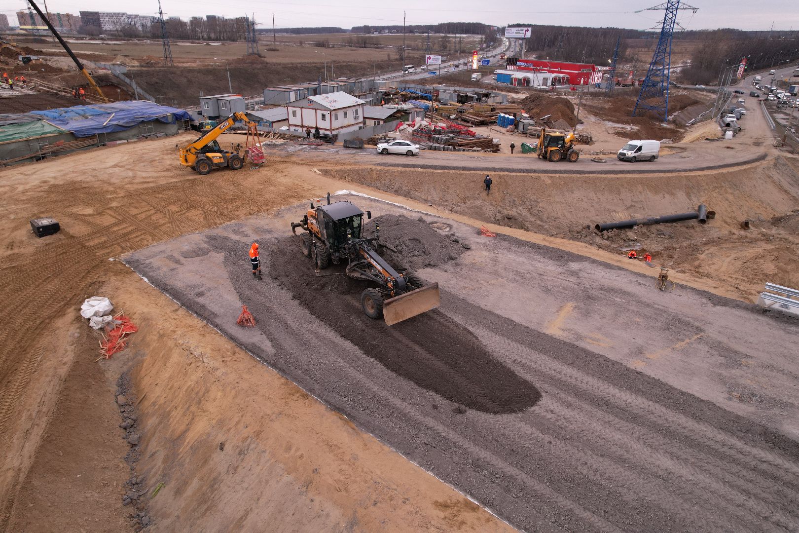 видео с коптера, дороги, ленинский го, путепровод, каширское шоссе,