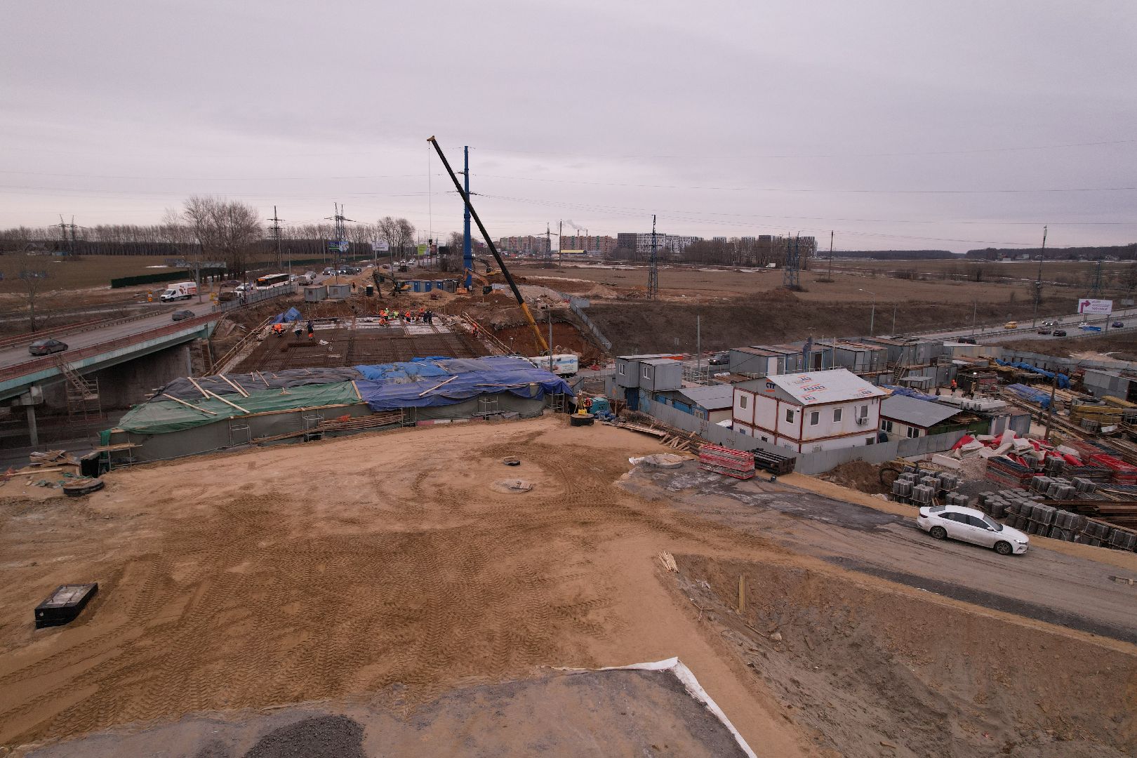видео с коптера, дороги, ленинский го, путепровод, каширское шоссе,