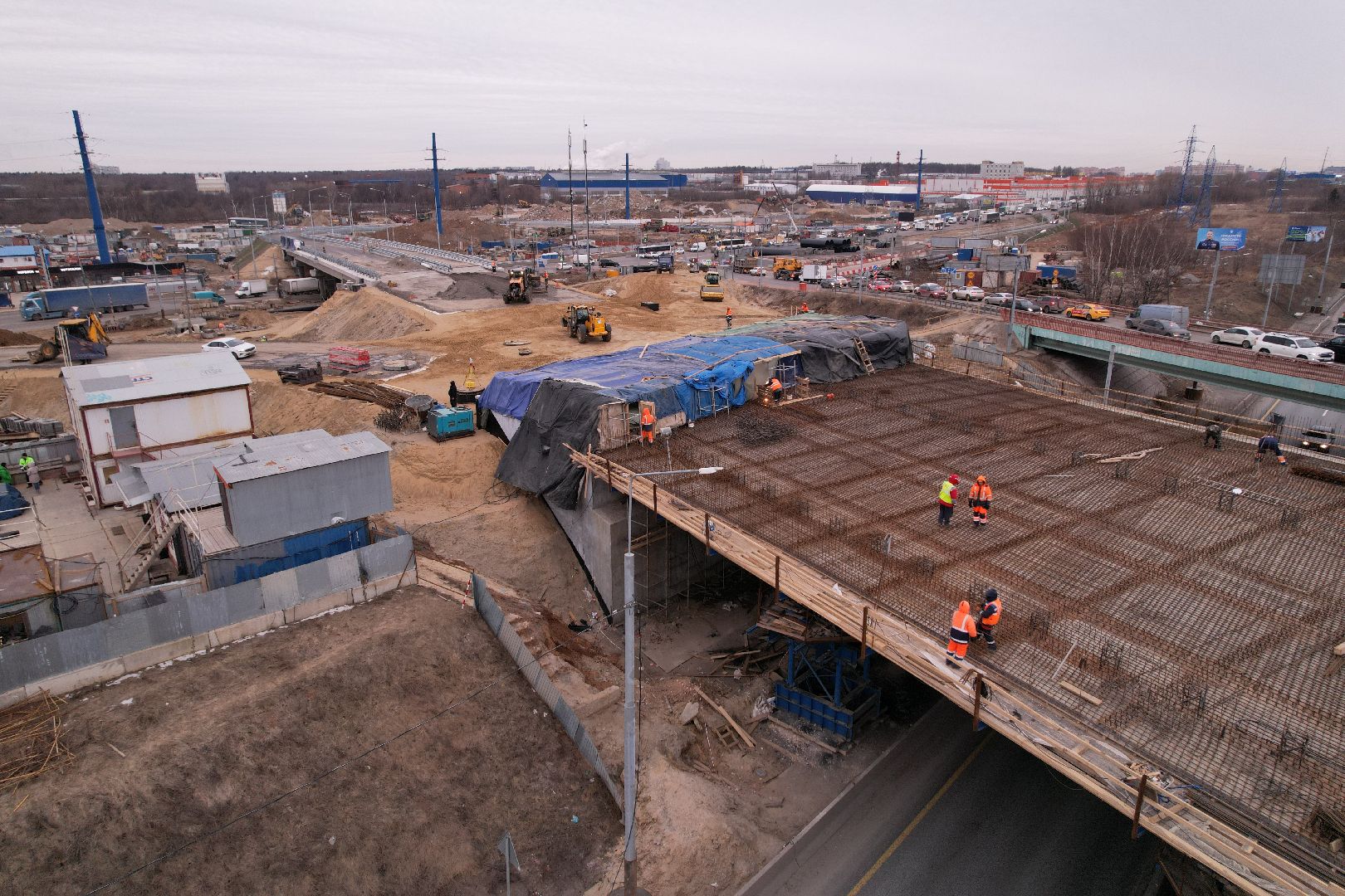 видео с коптера, дороги, ленинский го, путепровод, каширское шоссе,