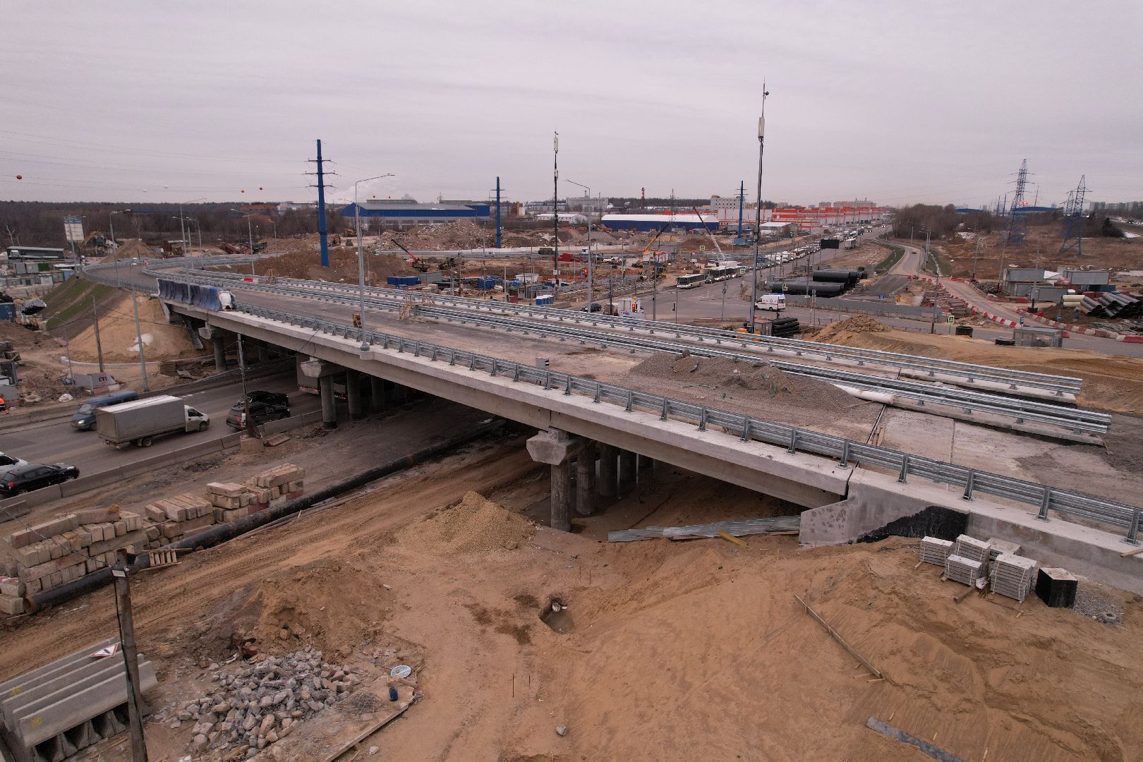 видео с коптера, дороги, ленинский го, путепровод, каширское шоссе,