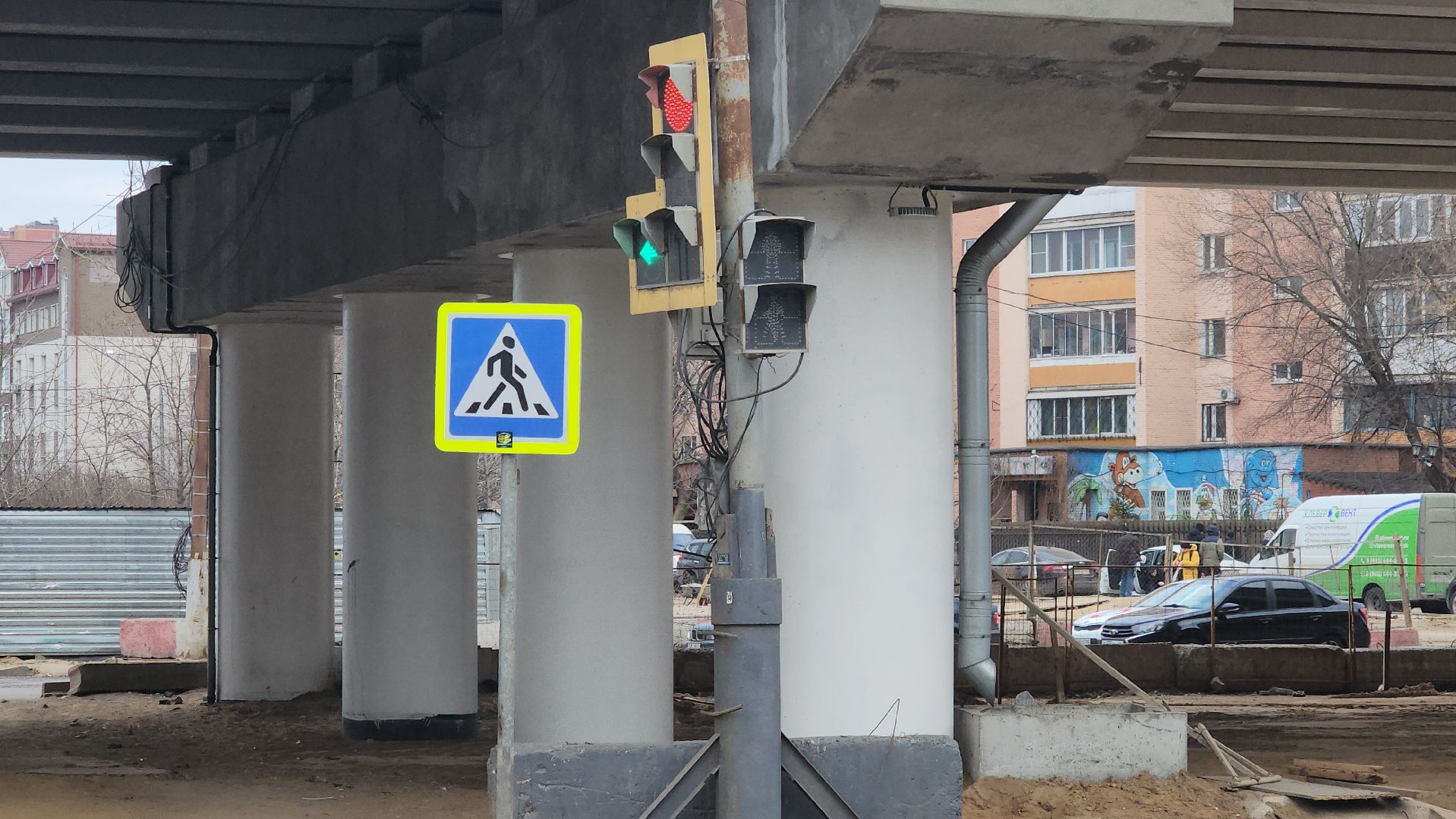 Люберцы, реконструкция Октябрьского проспекта, пешеходные переходы, строительство,