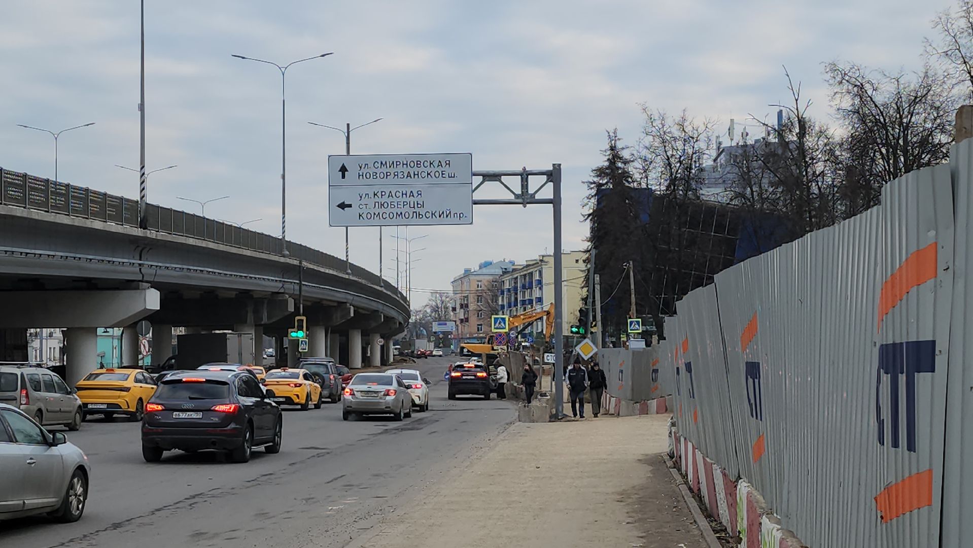 Люберцы, реконструкция Октябрьского проспекта, пешеходные переходы, строительство,