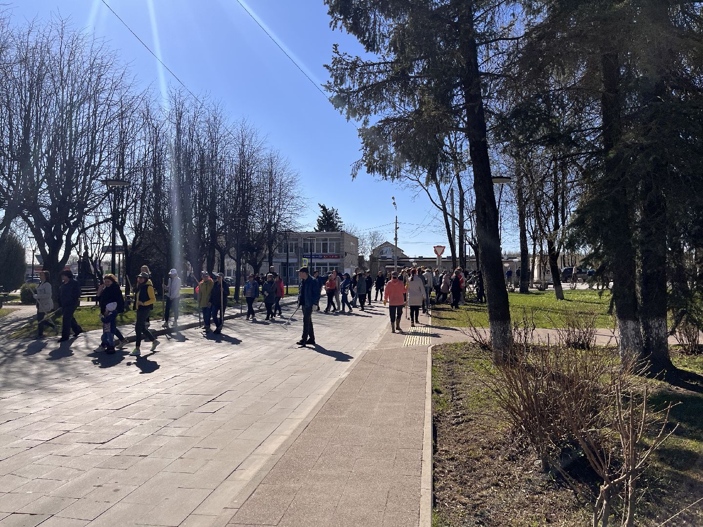 Шаховская, субботник, труд