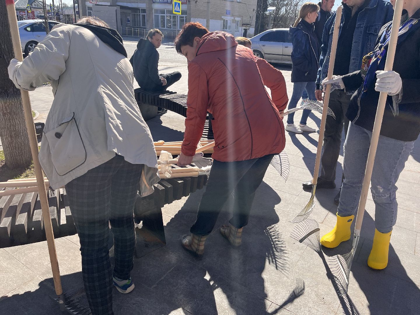 Шаховская, субботник, труд