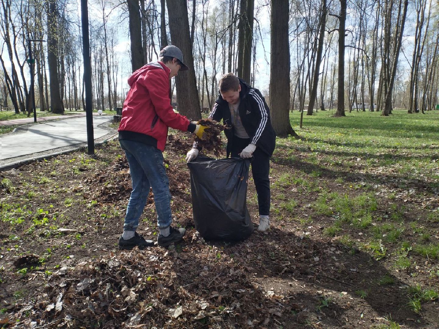 субботник, парк, дети, Лосино-Петровский