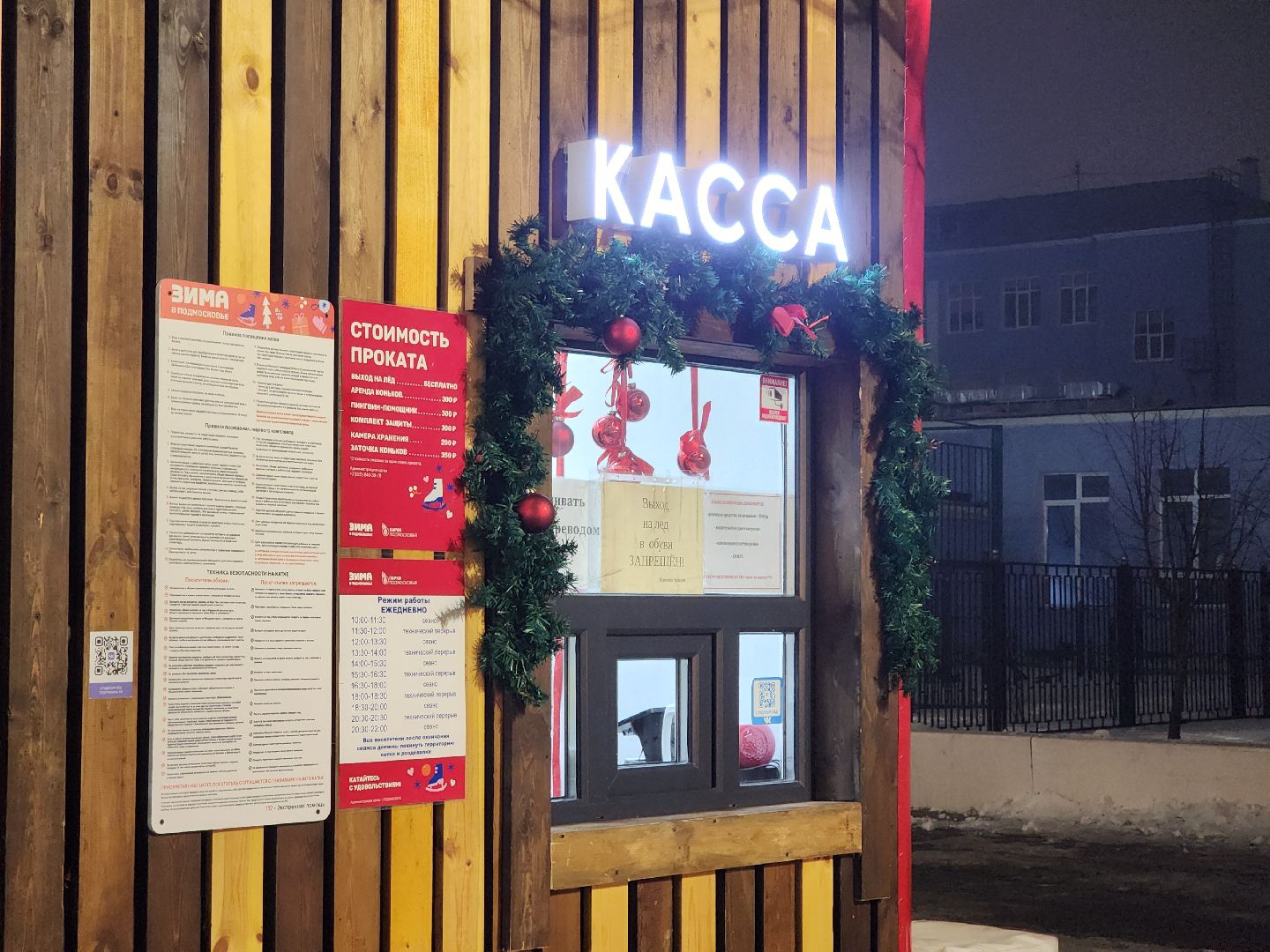 Каток, Парк, Новый год,