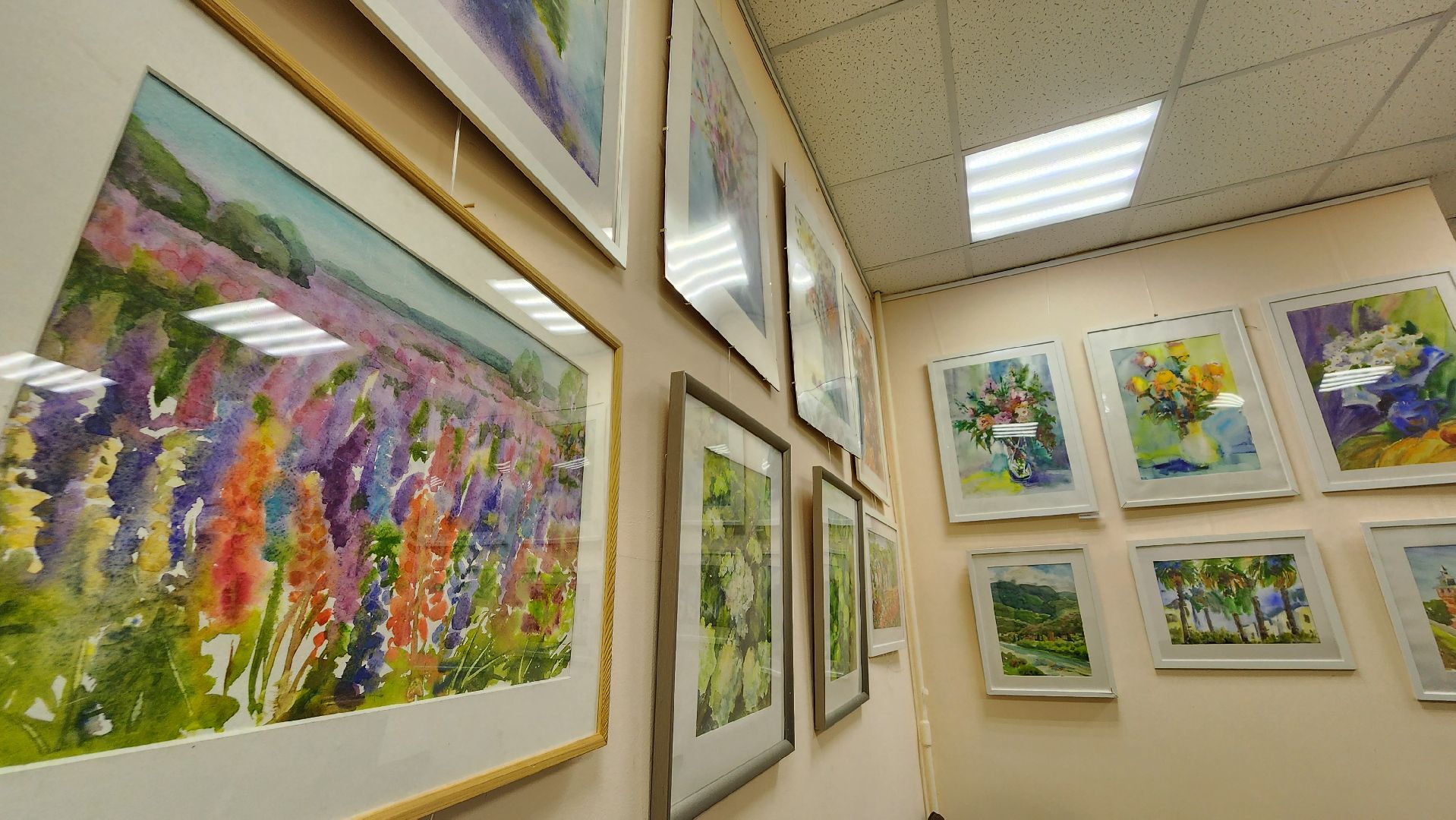 центральная библиотека, протвино, выставка рисунков,