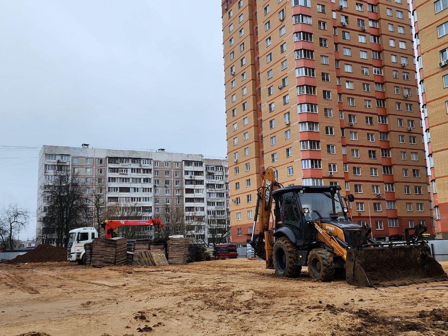 Чехов, строительство, фасадные работы, строительная готовность объекта, вертикалки,
