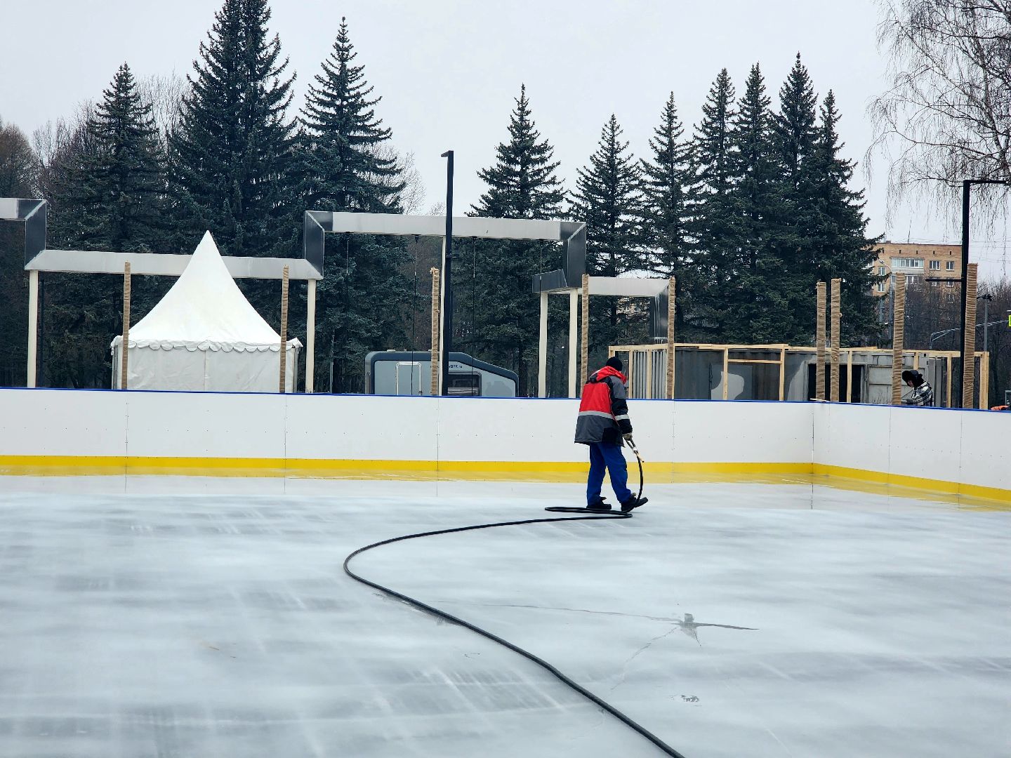 пущино, серпухов, каток, зима в парке, вертикалки,