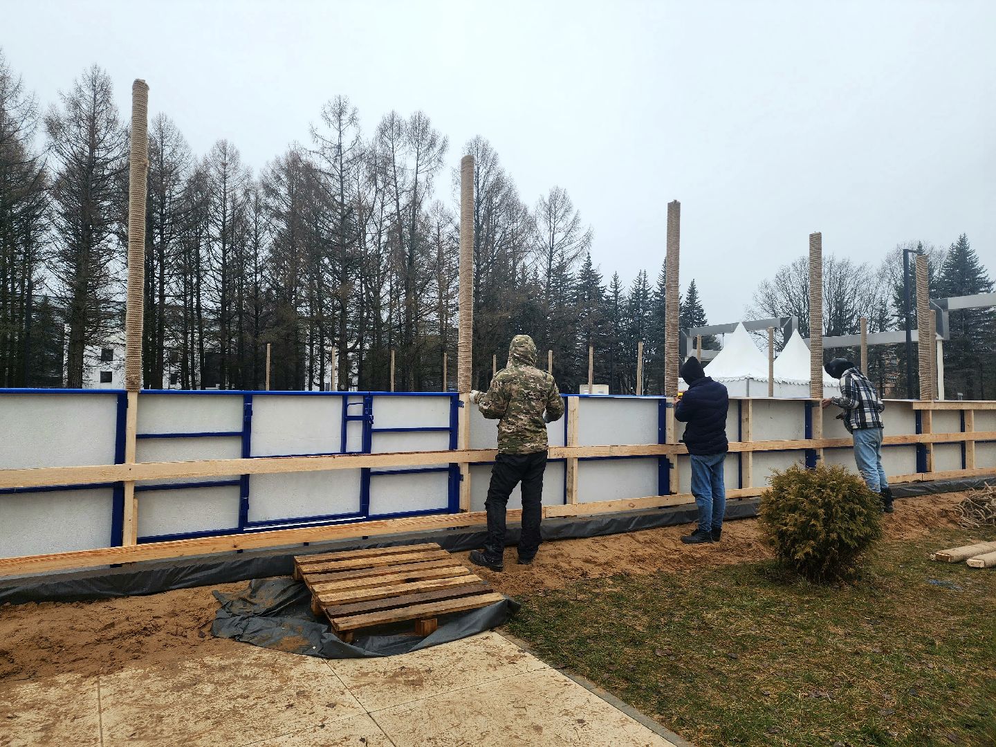 пущино, серпухов, каток, зима в парке, вертикалки,