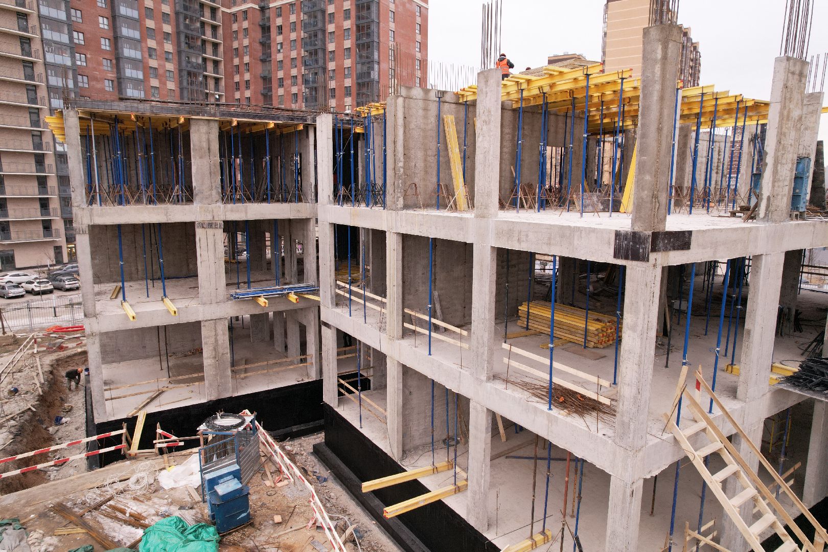 видео с коптера, одинцово, детский сад,