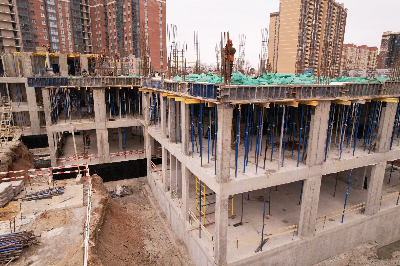 видео с коптера, одинцово, детский сад,