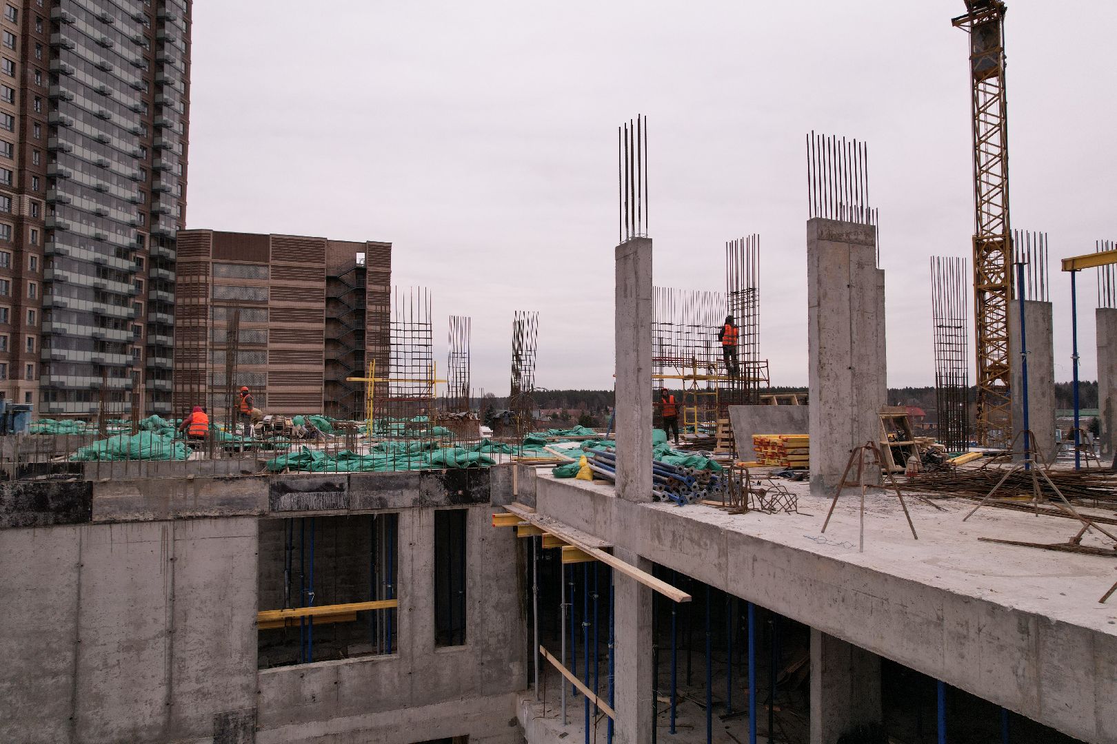 видео с коптера, одинцово, детский сад,