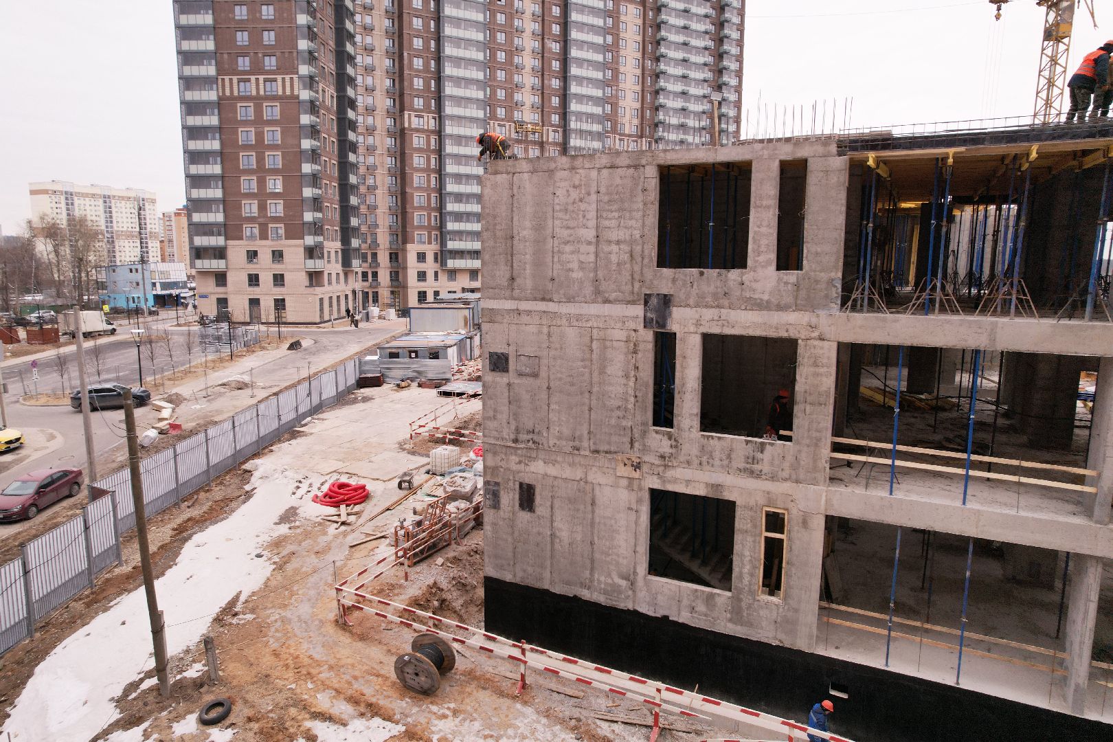 видео с коптера, одинцово, детский сад,