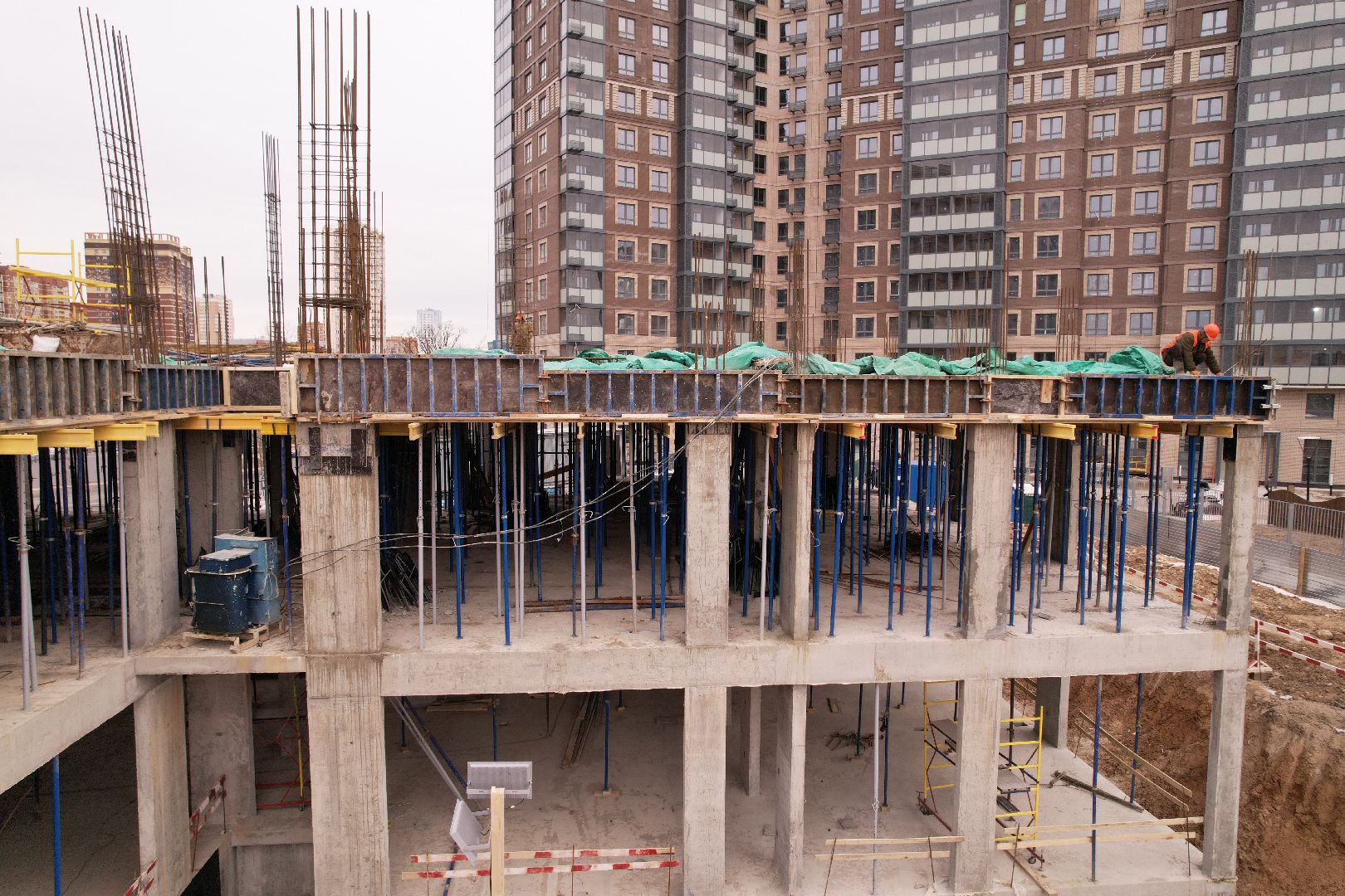 видео с коптера, одинцово, детский сад,