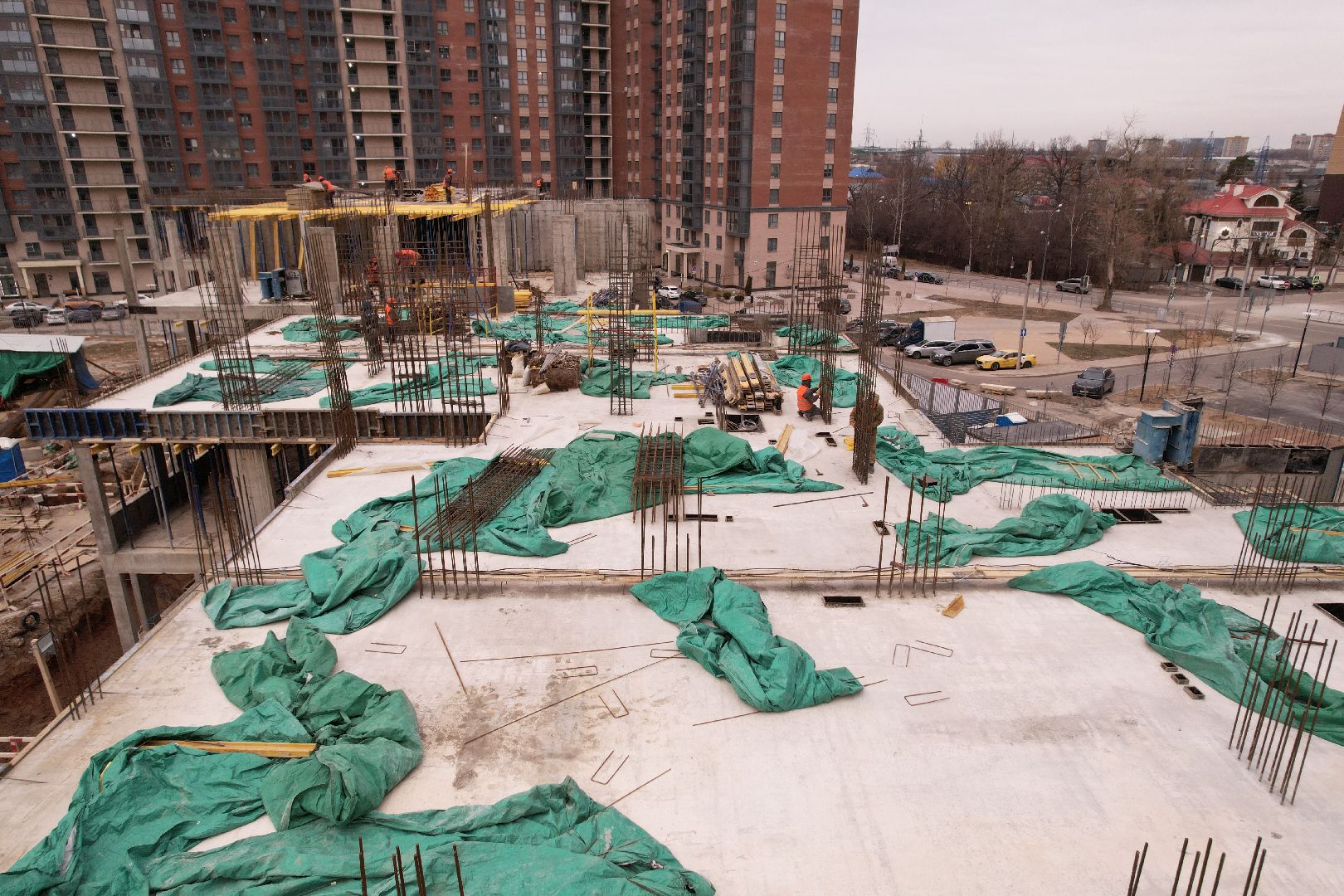 видео с коптера, одинцово, детский сад,