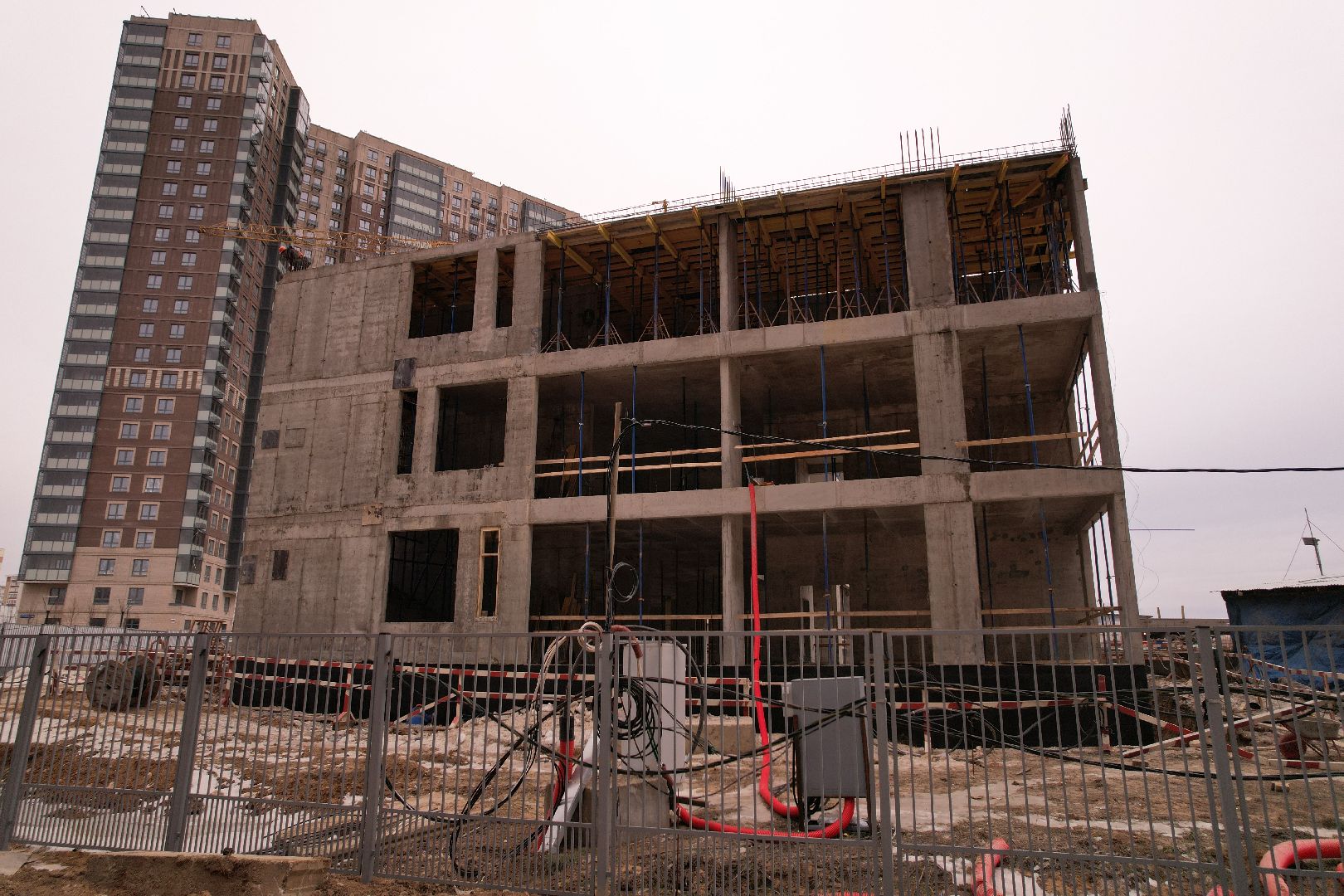 видео с коптера, одинцово, детский сад,