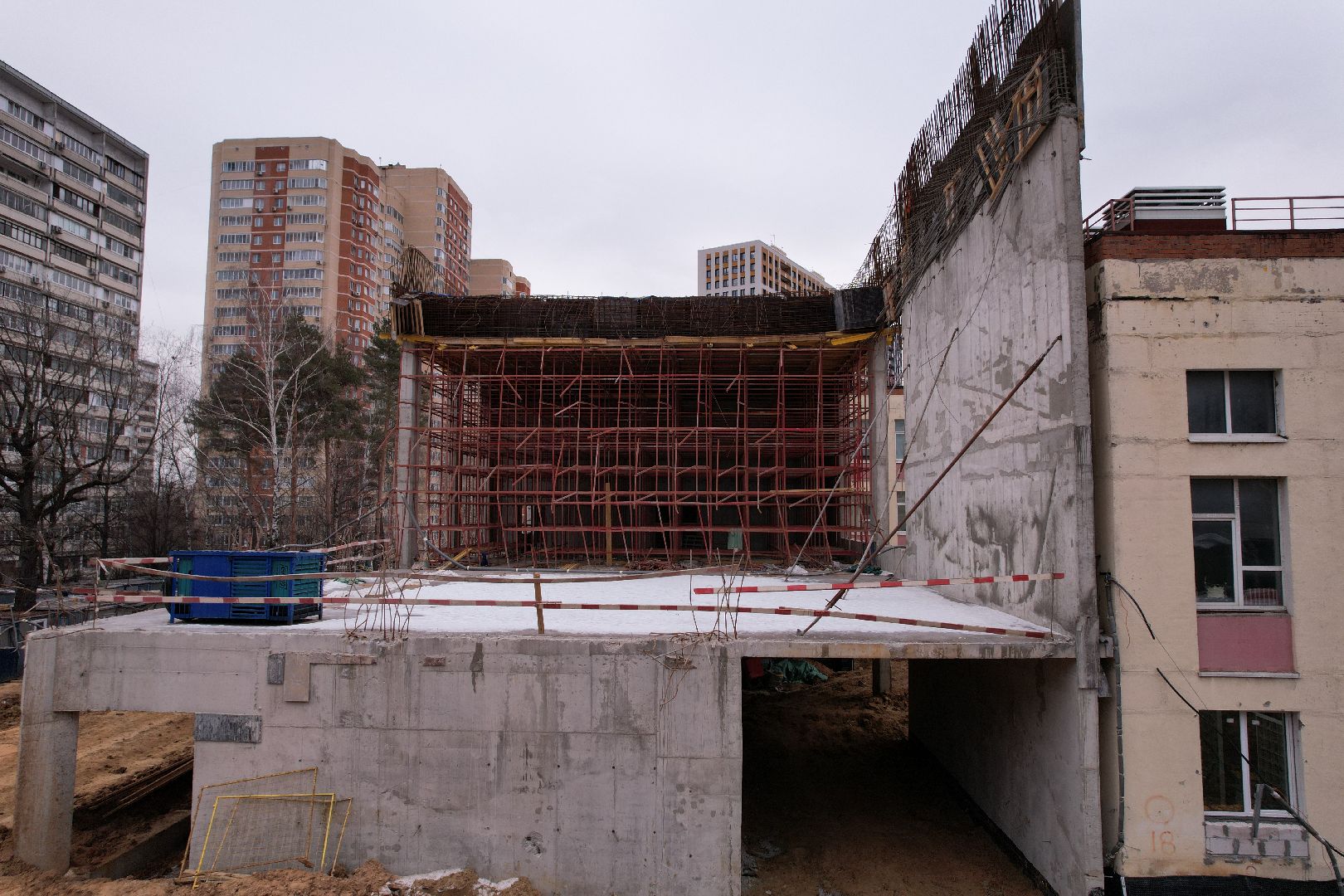 видео с коптера, одинцово, лицей,