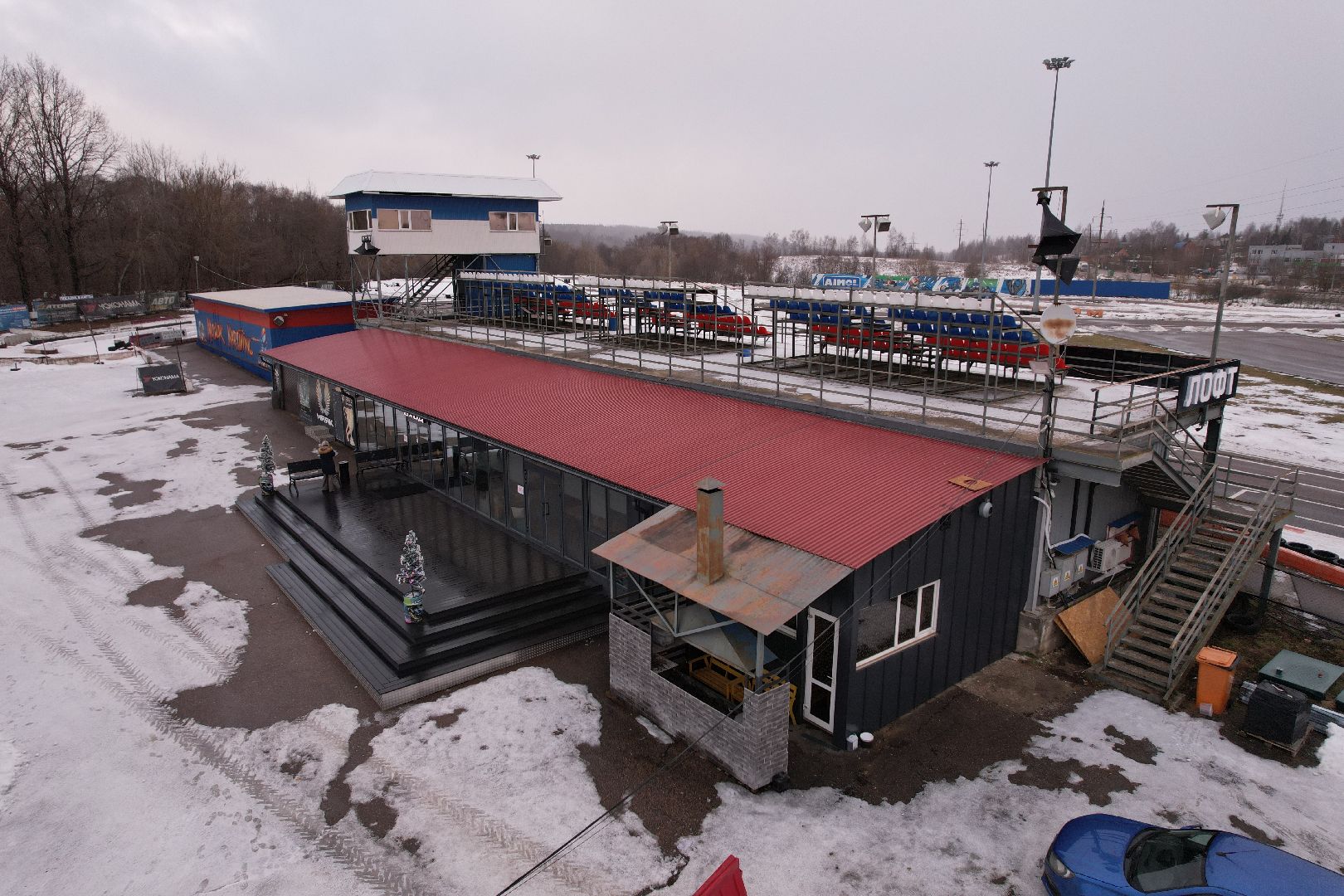 видео с коптера, дмитров, картодром маяк,