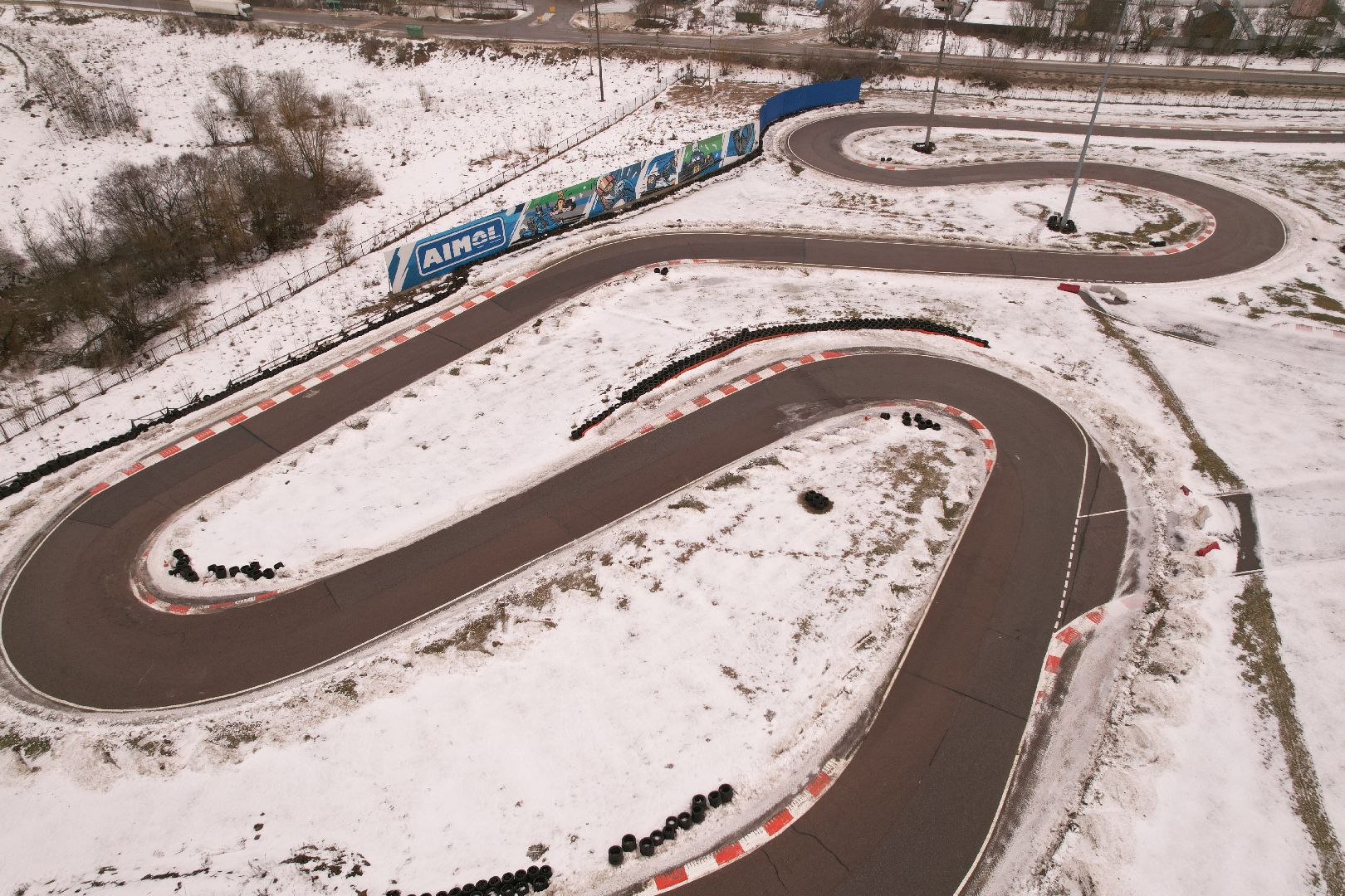 видео с коптера, дмитров, картодром маяк,