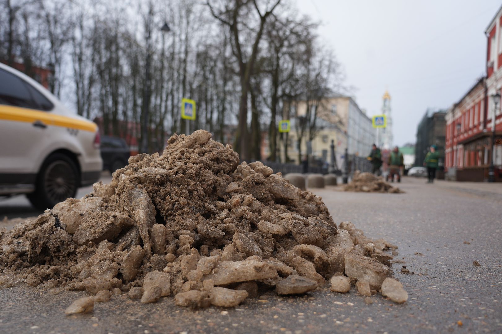 сергиев посад, благоустройство, снег, уборка улиц, вертикалка,