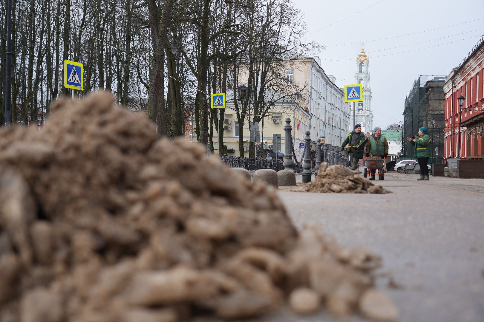сергиев посад, благоустройство, снег, уборка улиц, вертикалка,