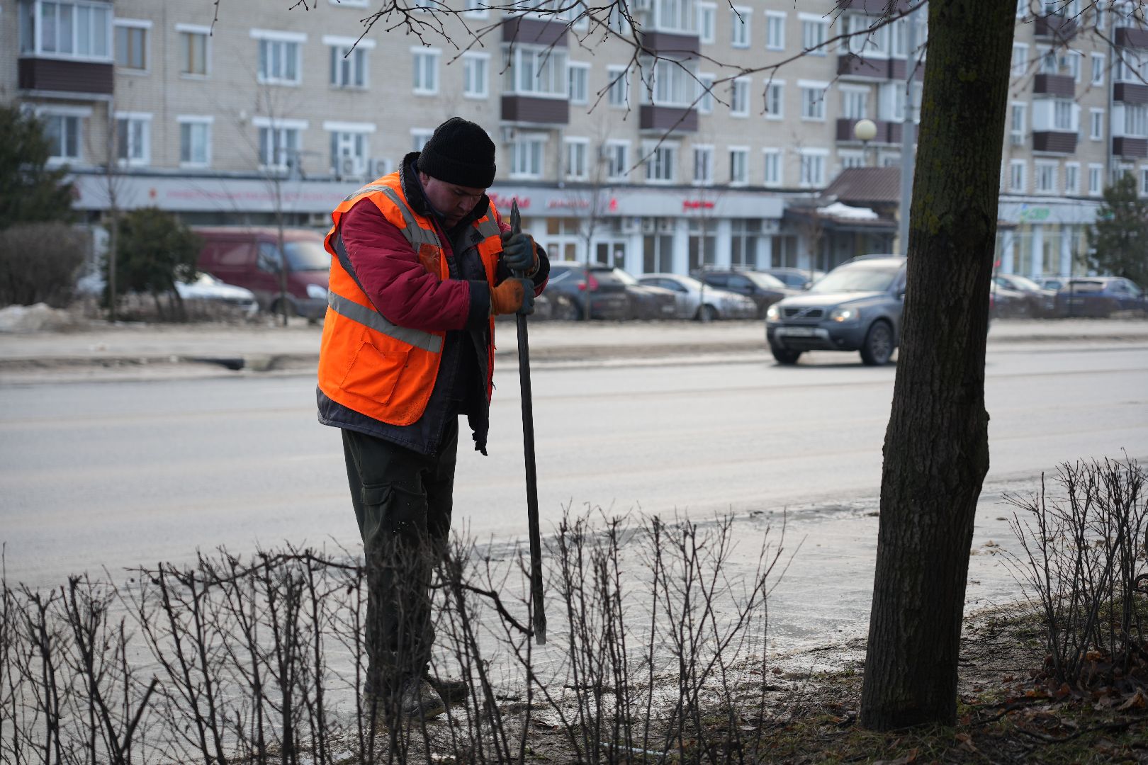сергиев посад, благоустройство, снег, уборка улиц, вертикалка,