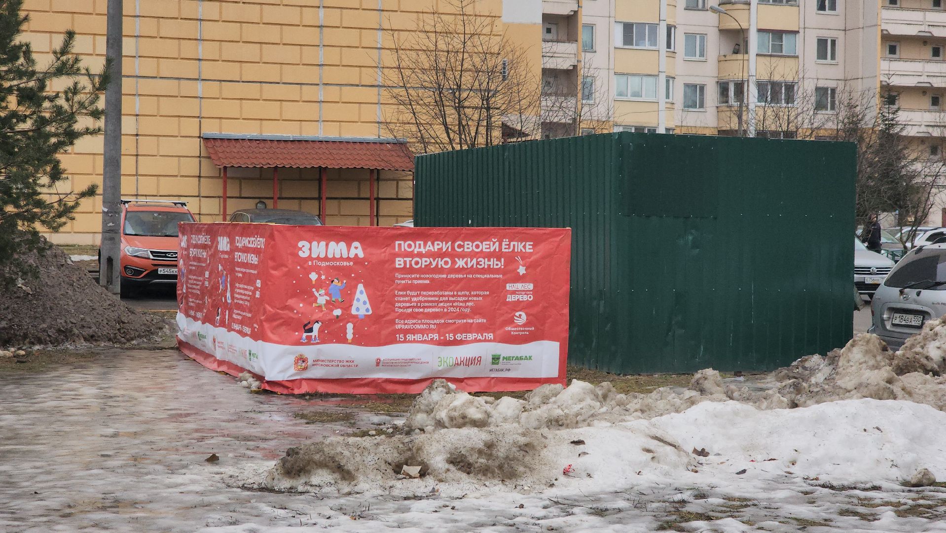 долгопрудный, проспект ракетостроителей, елки на переработку, спецплощадка, вертикалки,