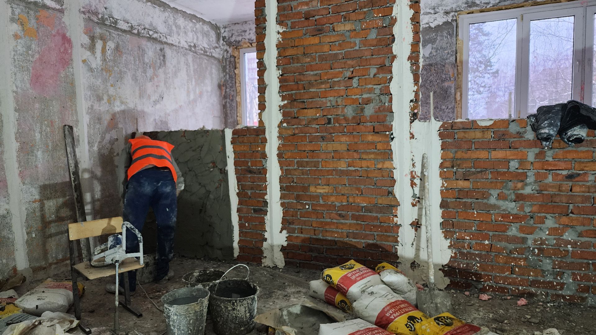 капитальный ремонт, строительство, центр образования, поселок Зеленый, Богородский городской округ, вертикалки,