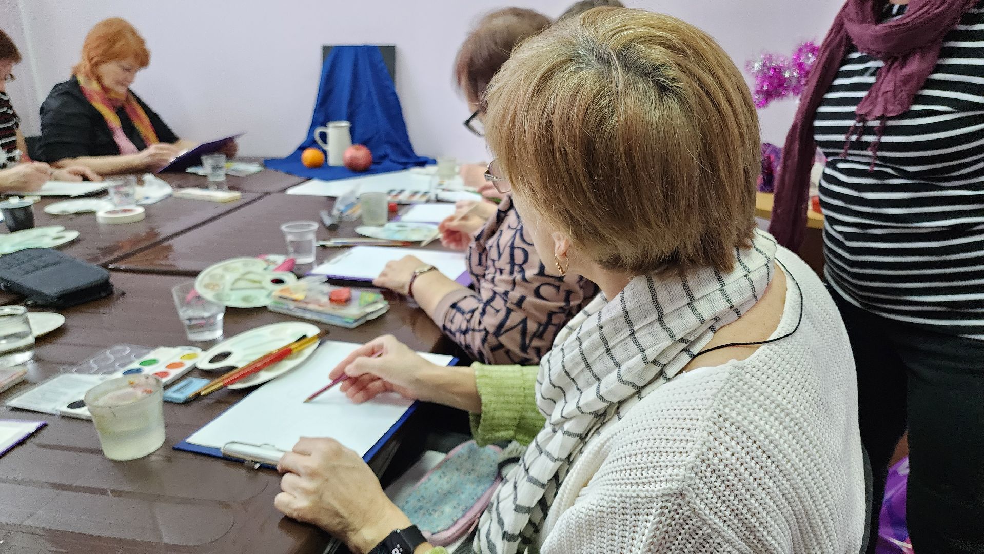 кашира, рисование, активное долголетие, кружок, натюрморт, вертикалки,