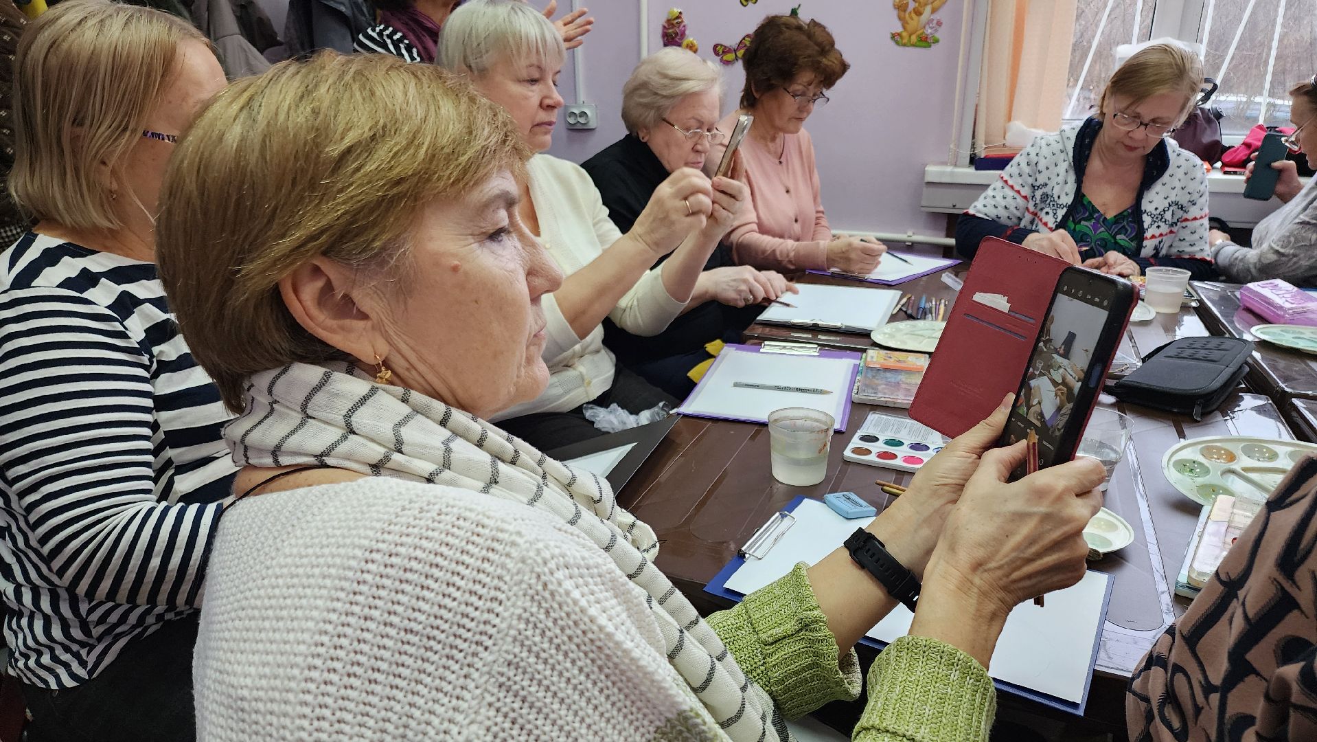 кашира, рисование, активное долголетие, кружок, натюрморт, вертикалки,