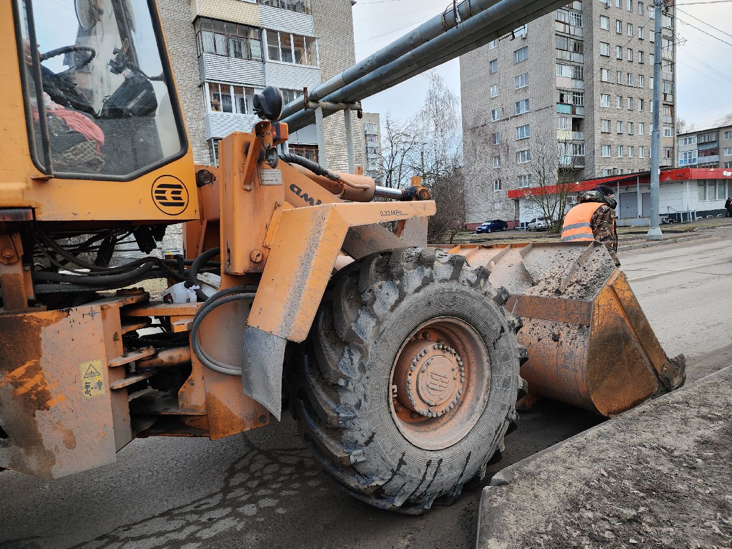 серпухов, подмосковье, уборка улиц,