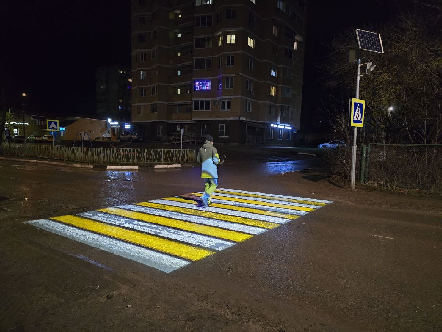 можайск, можайский муниципальный округ, нацпроект, безопасные дороги, проекционные пешеходные переходы, вертикалки,