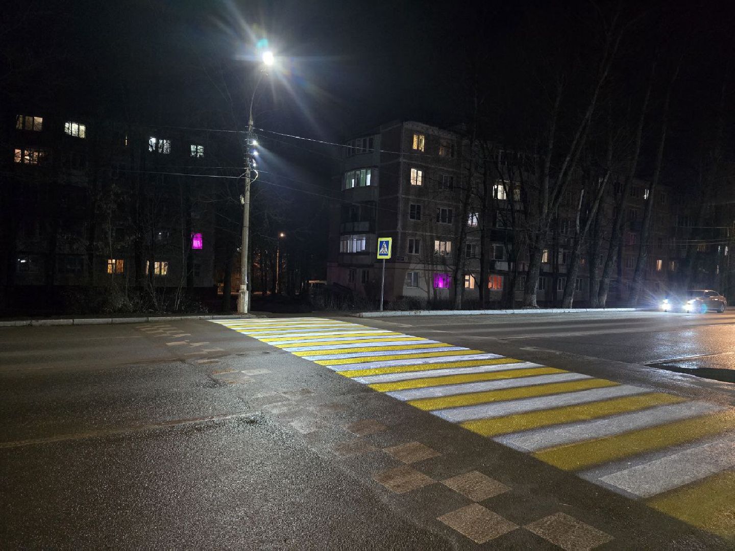 можайск, можайский муниципальный округ, нацпроект, безопасные дороги, проекционные пешеходные переходы, вертикалки,