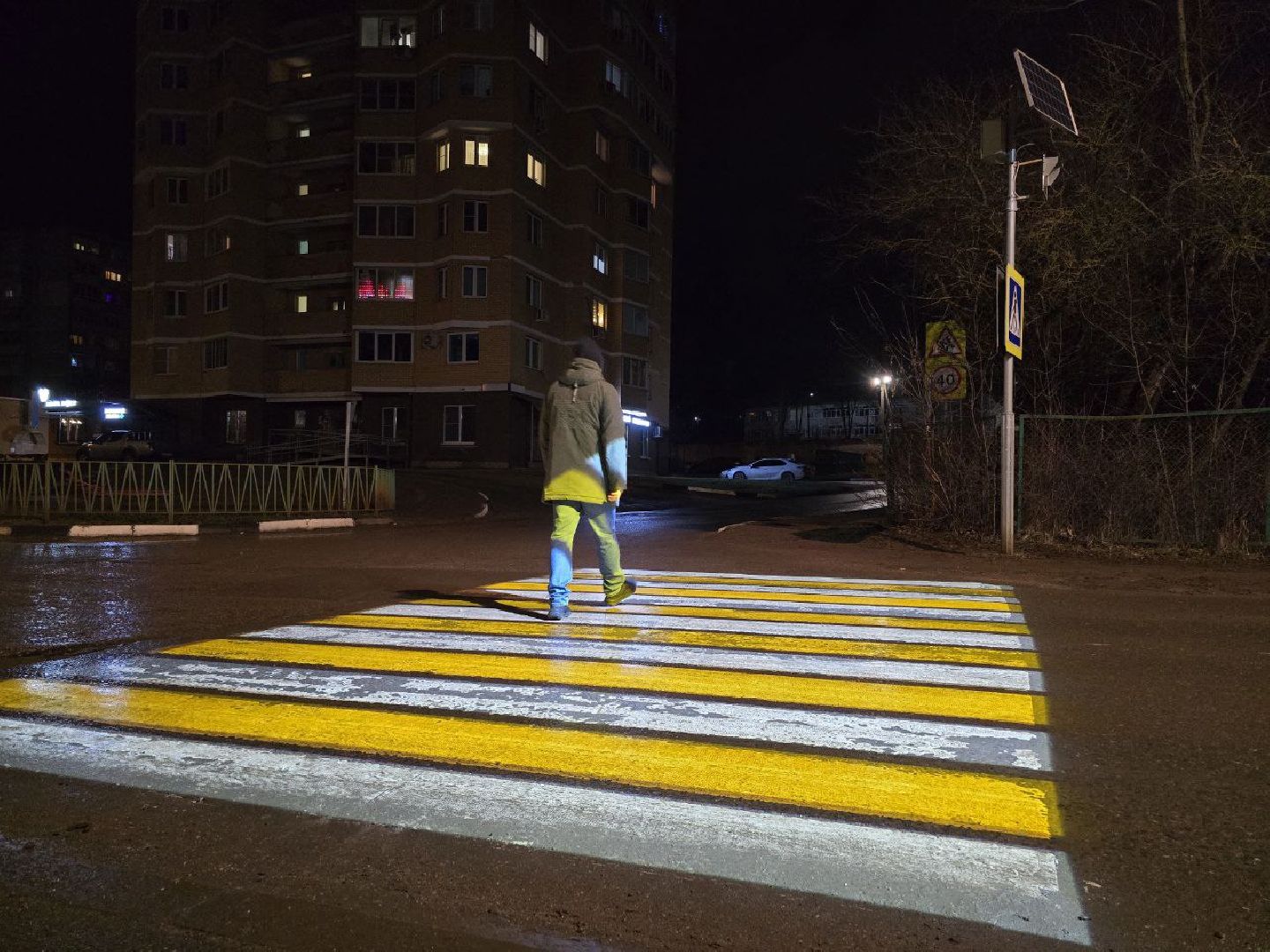 можайск, можайский муниципальный округ, нацпроект, безопасные дороги, проекционные пешеходные переходы, вертикалки,