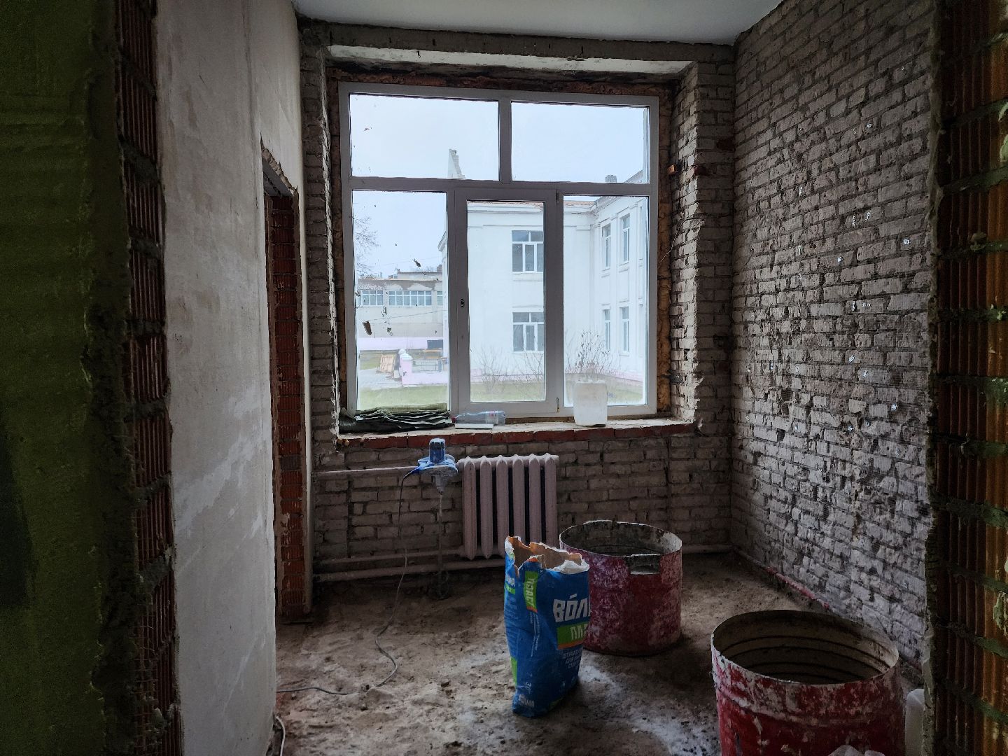 школа, стройка, дети, родители,