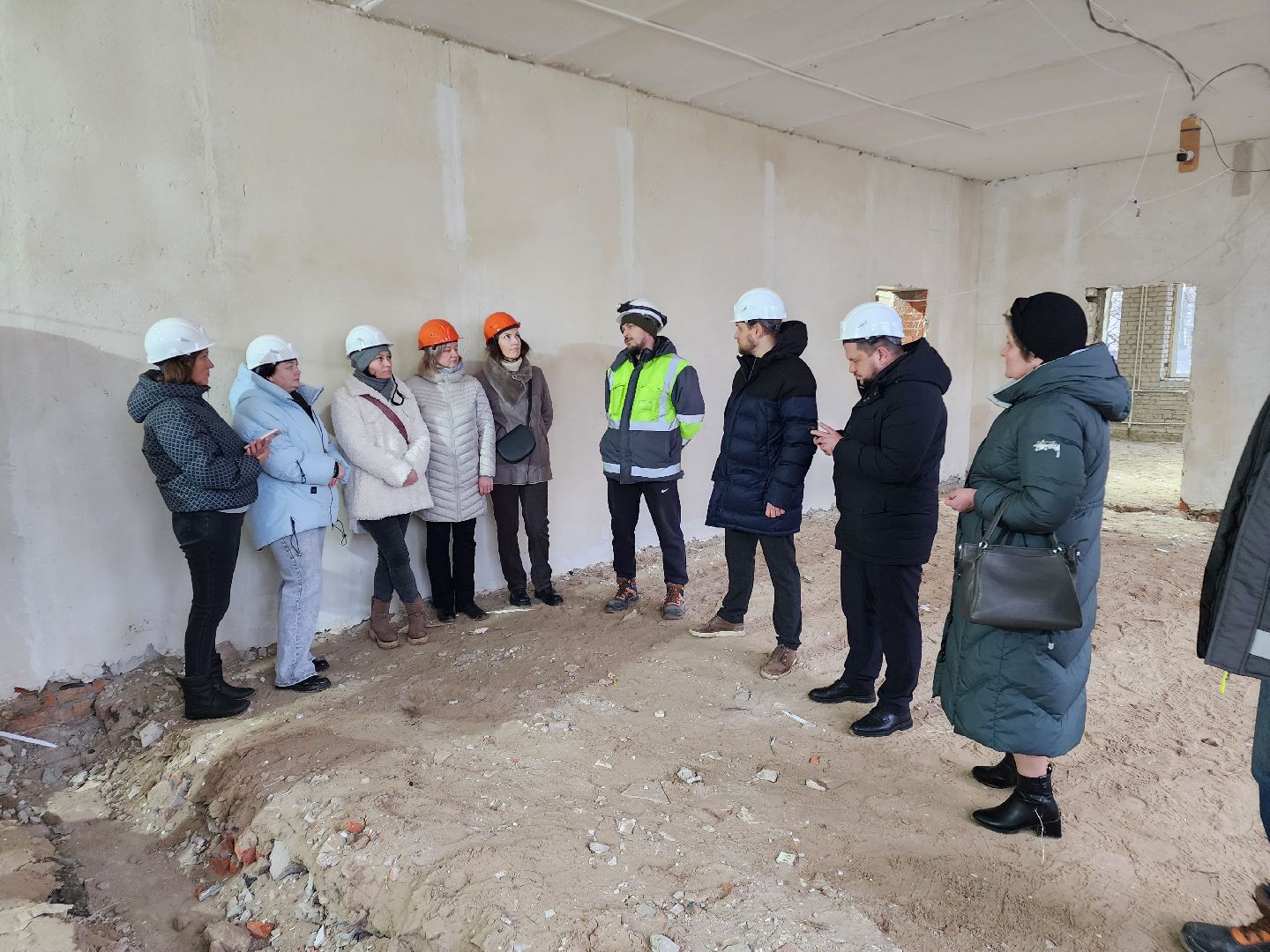 школа, стройка, дети, родители,