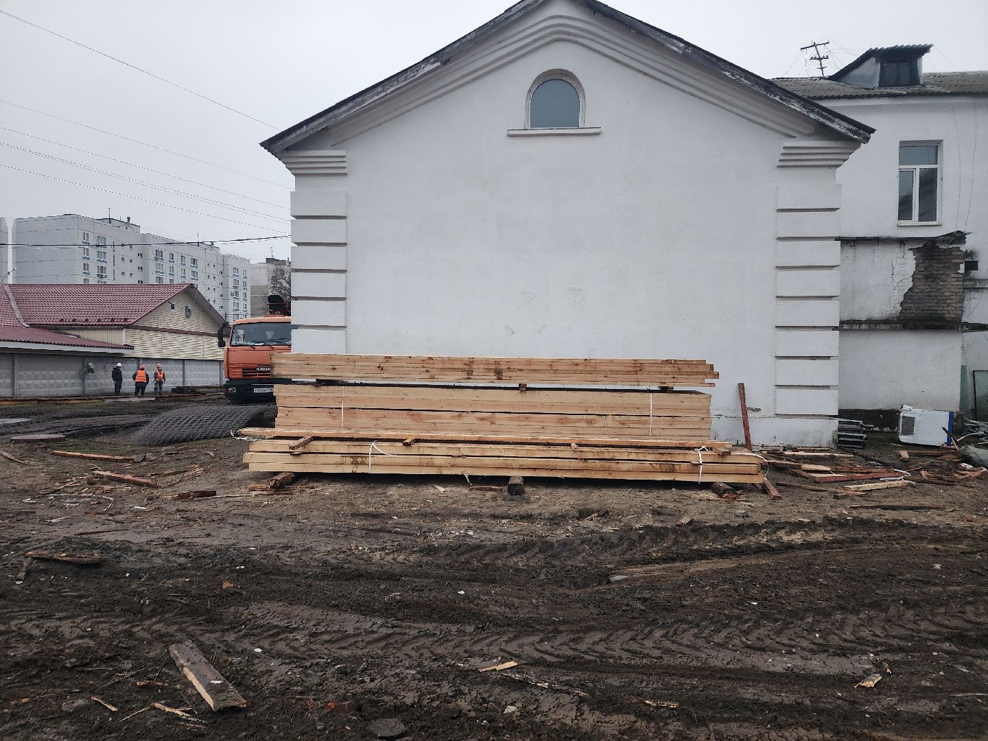 школа, стройка, дети, родители,