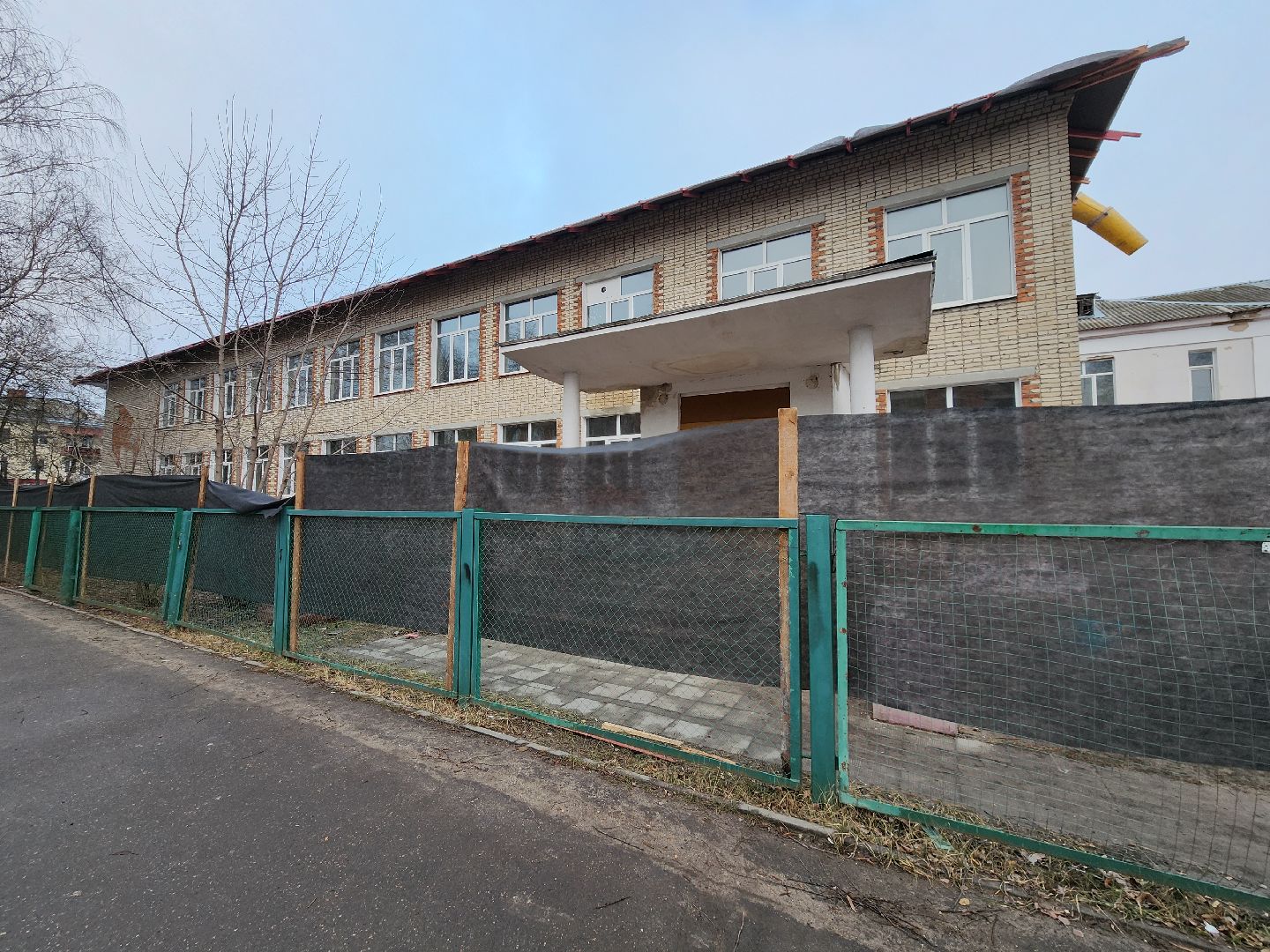 школа, стройка, дети, родители,