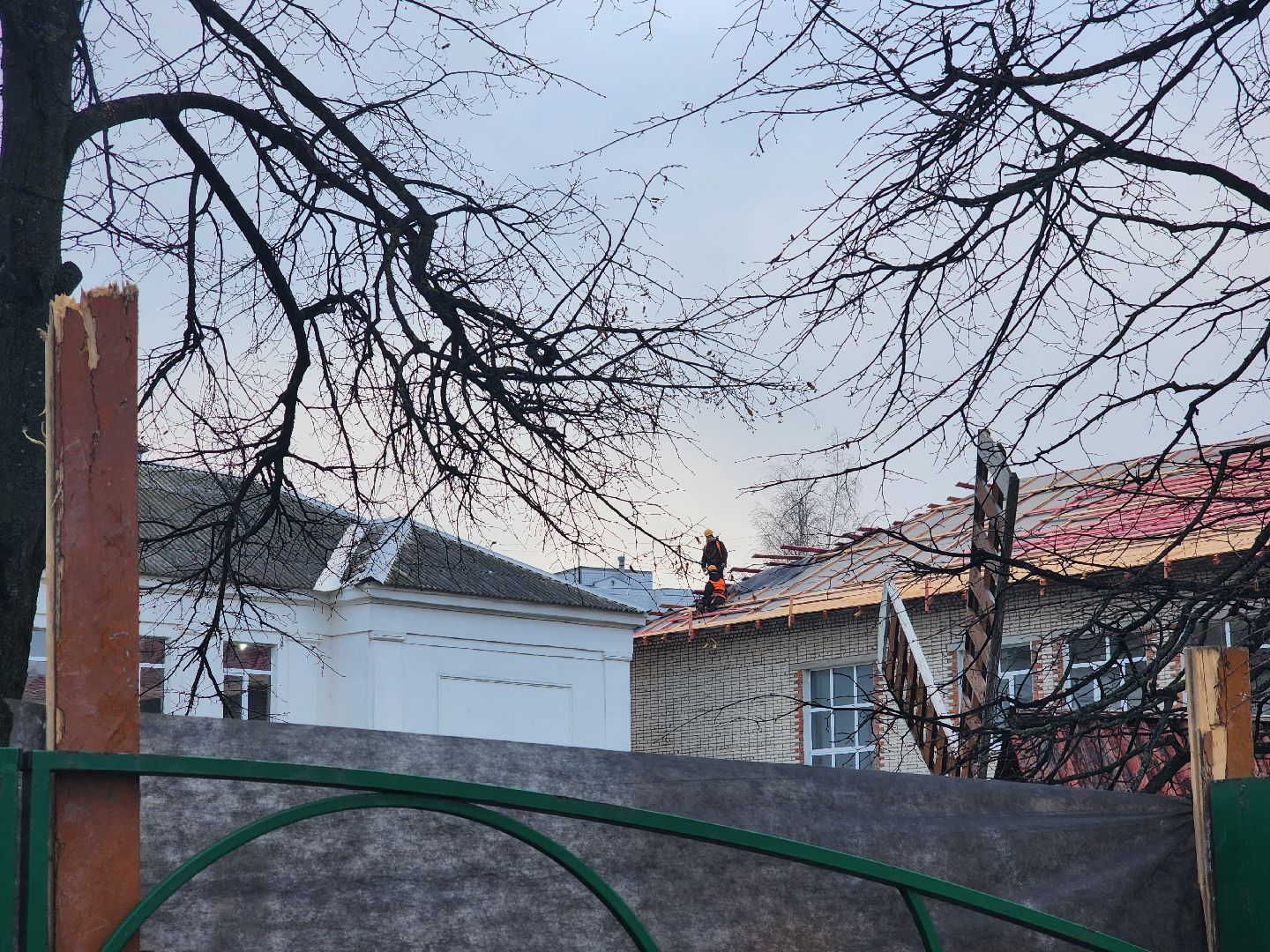 школа, стройка, дети, родители,