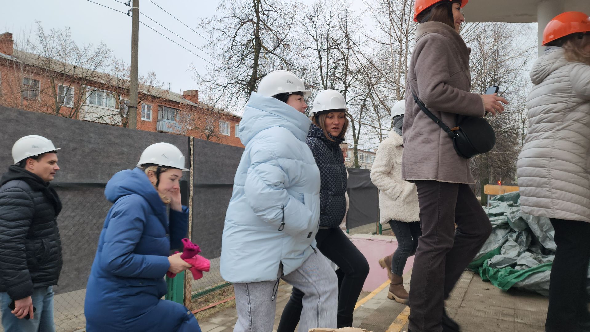 школа, стройка, дети, родители,