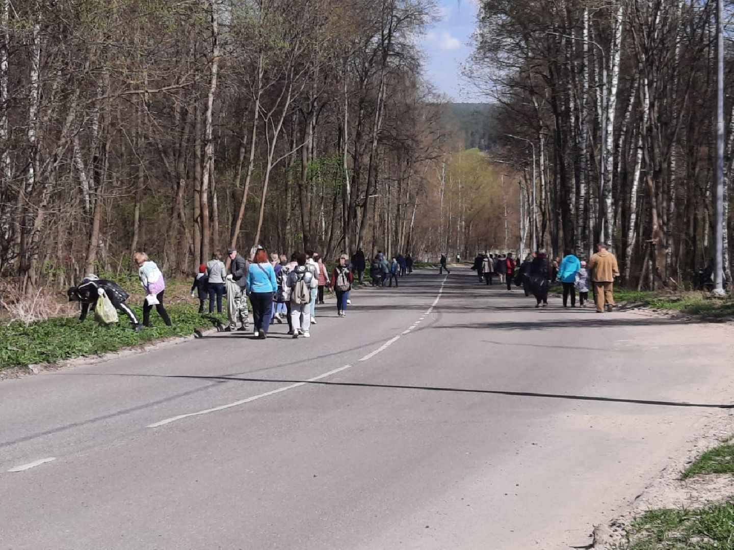 Пущино, субботник, уборка улиц
