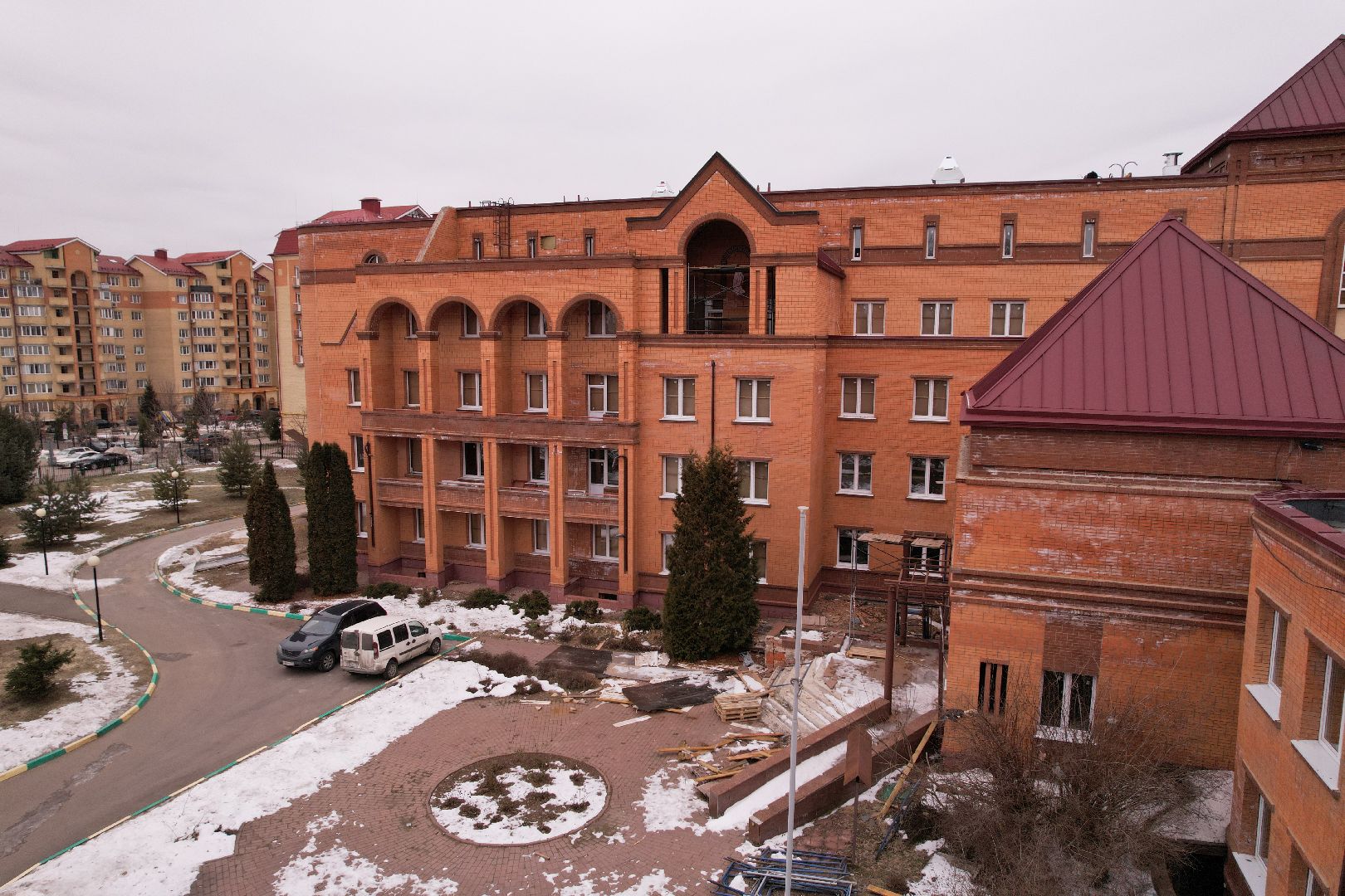 видео с коптера, медицина одинцова,