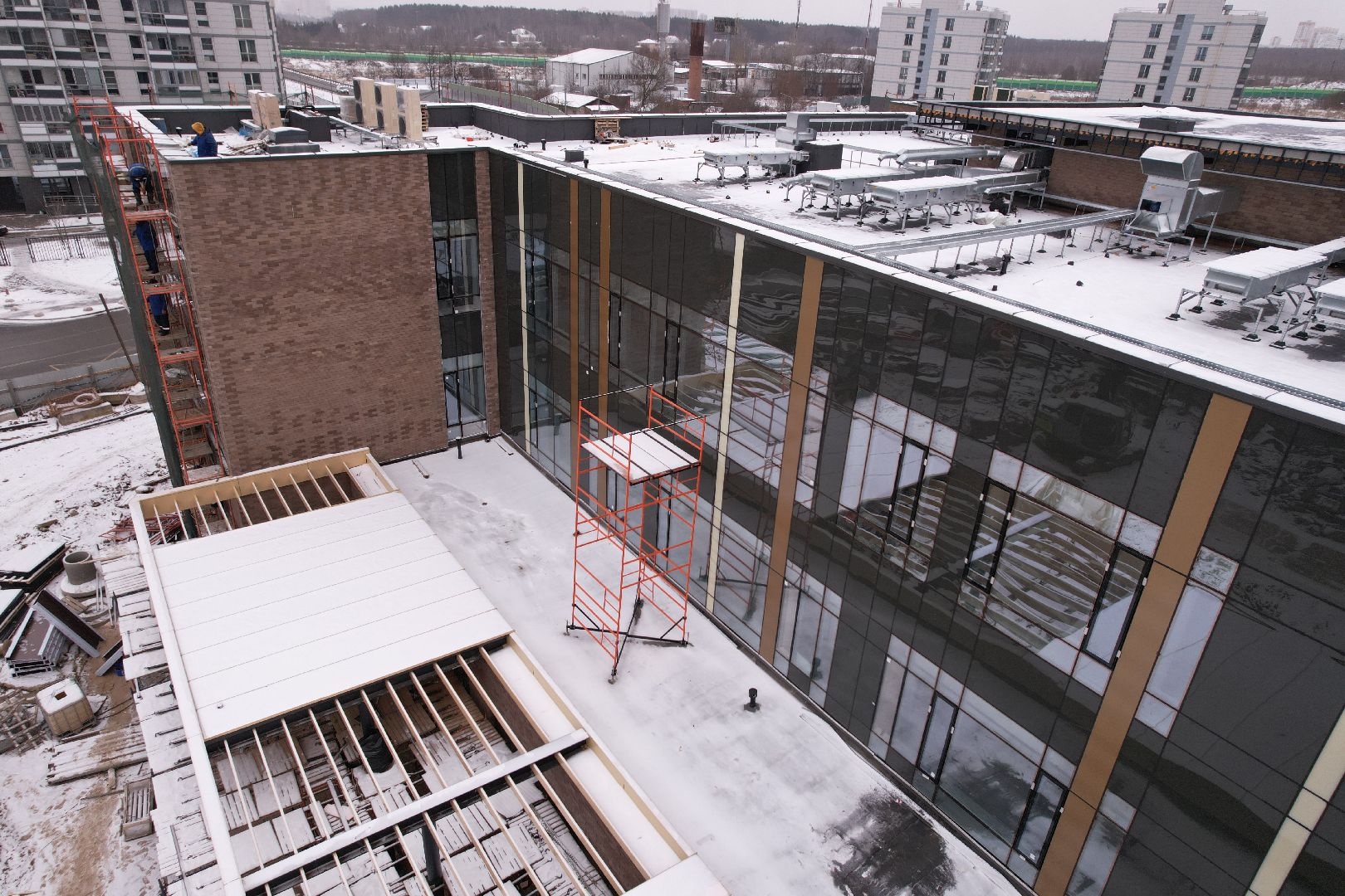 видео с коптера, медицина одинцова,