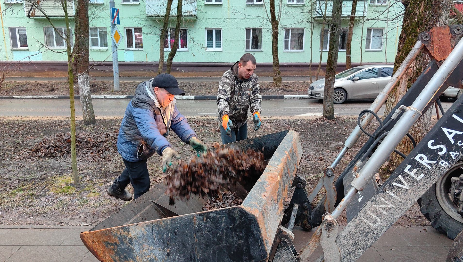 территория, уборка, дороги, листва, трактор, вертикалки,