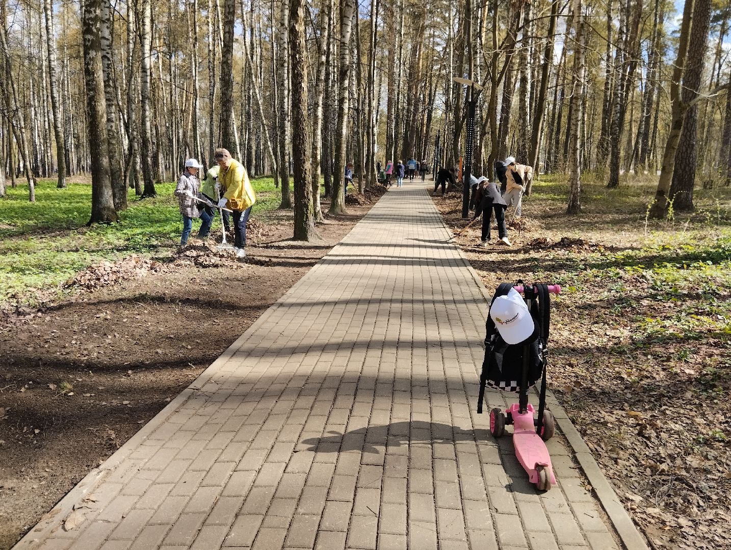Благоустройство, всероссийский субботник, Богородский городской округ, Ногинск, уборка территорий, аллея Славы
