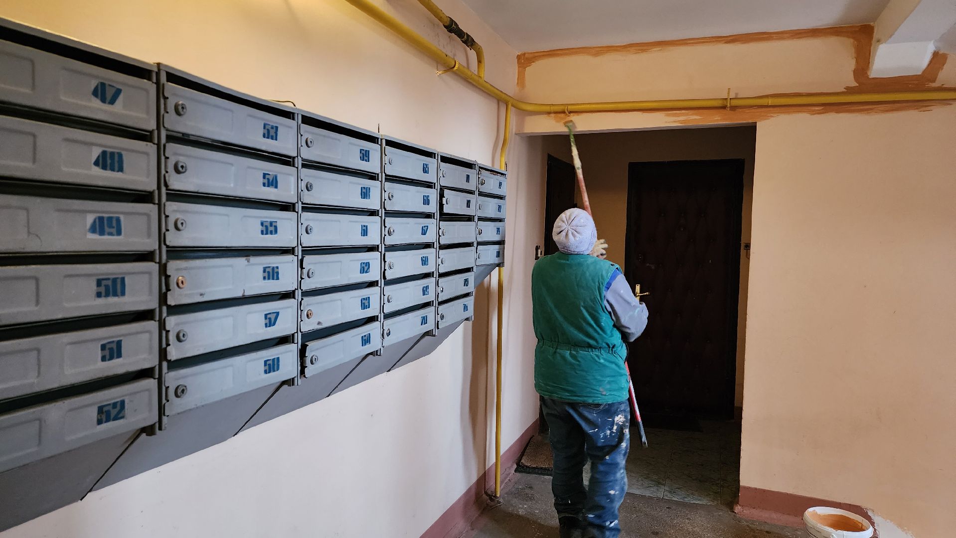 истра, ремонт подъезда, управляющая организация, покраска, вертикалка,